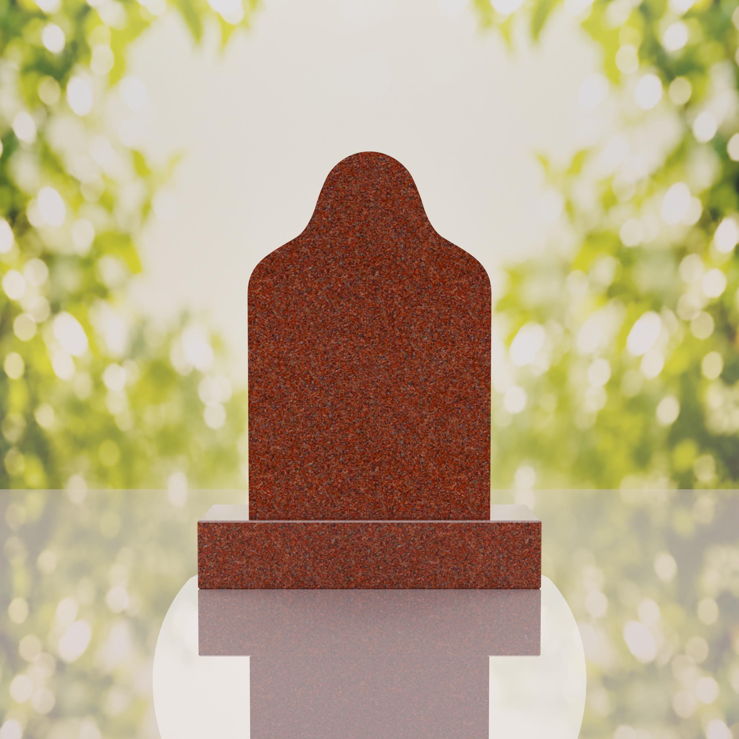 Sacred Heart of Jesus Catholic Granite Headstone thumbnail 3