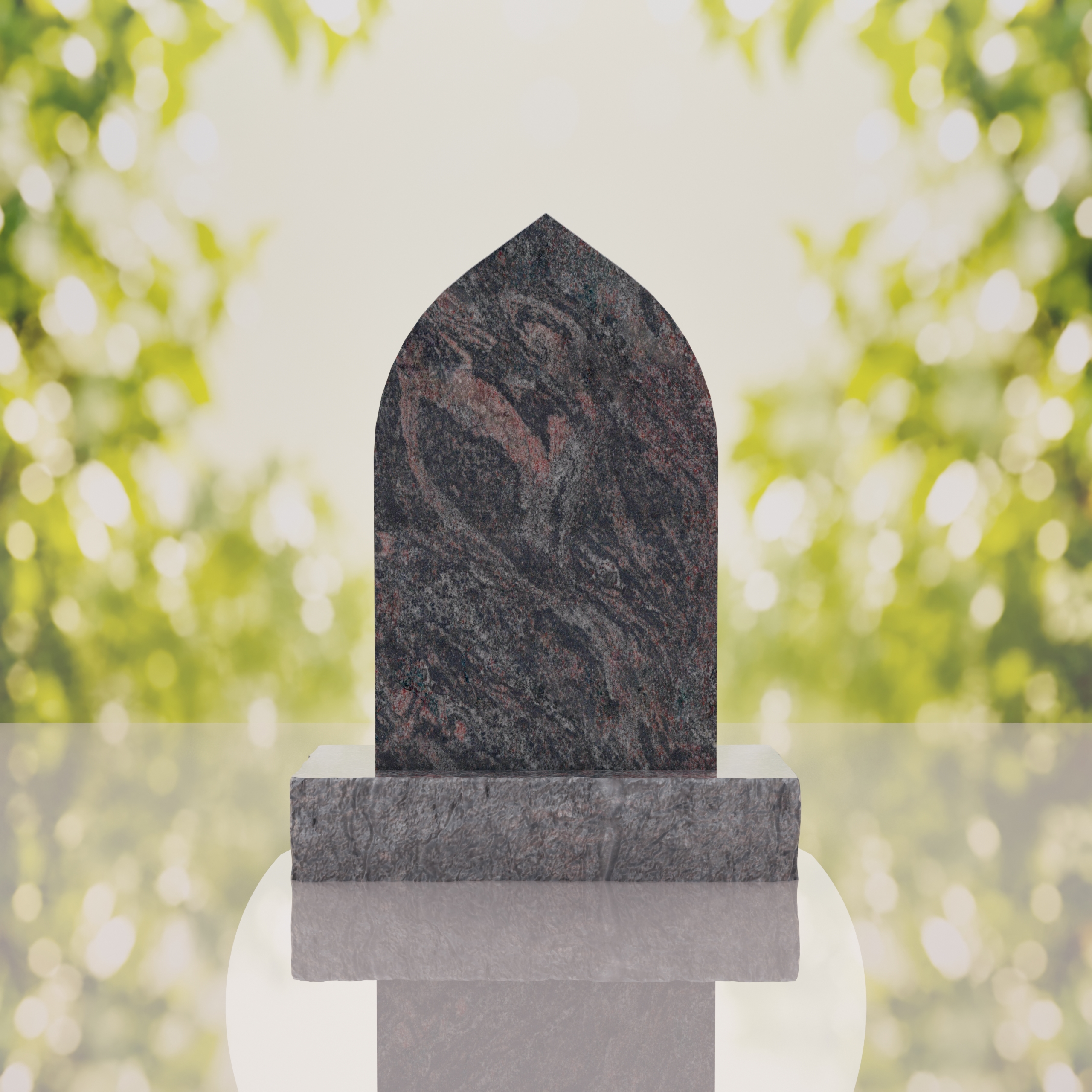 Our Lady of Grace Catholic Granite Headstone thumbnail 15