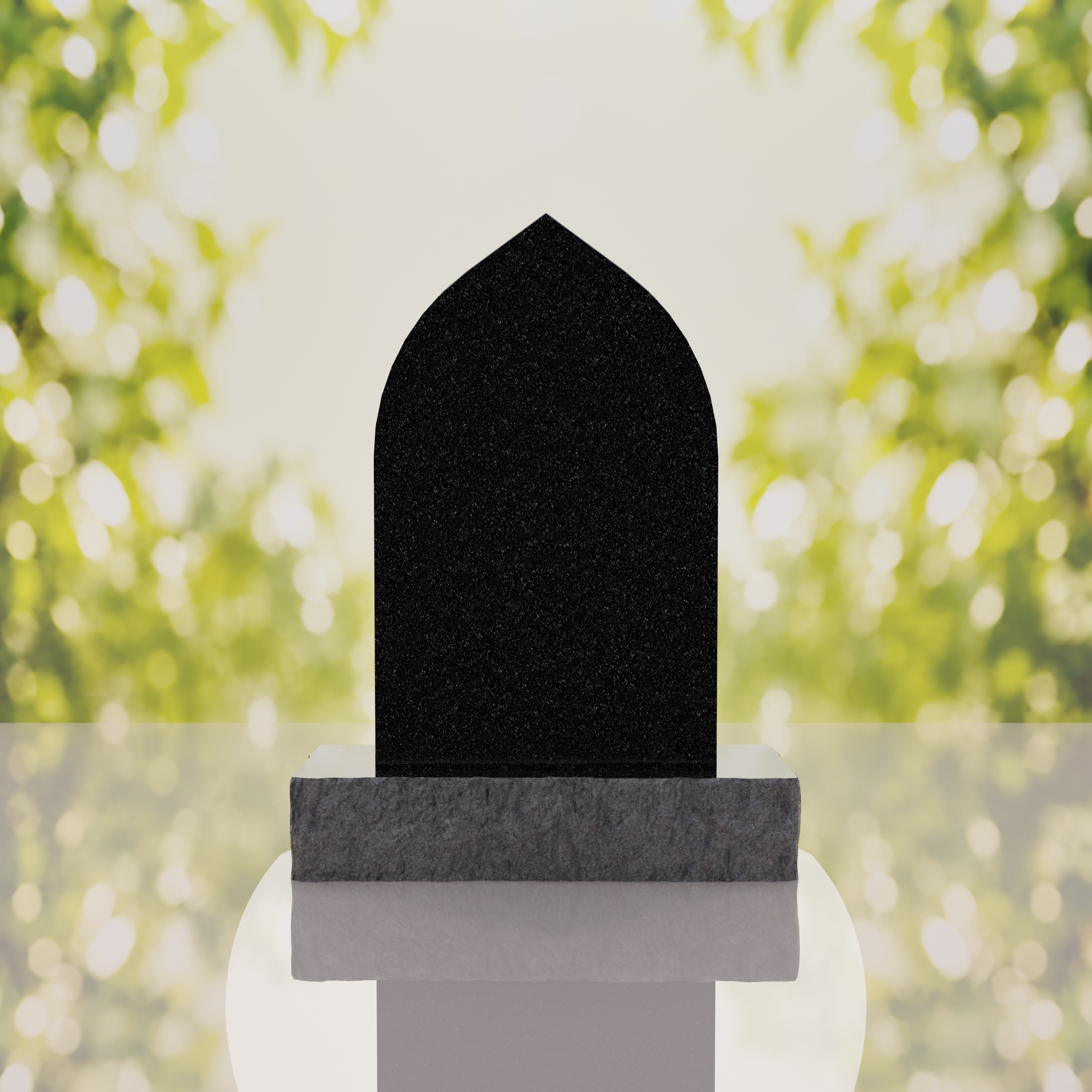 Our Lady of Grace Catholic Granite Headstone thumbnail 3