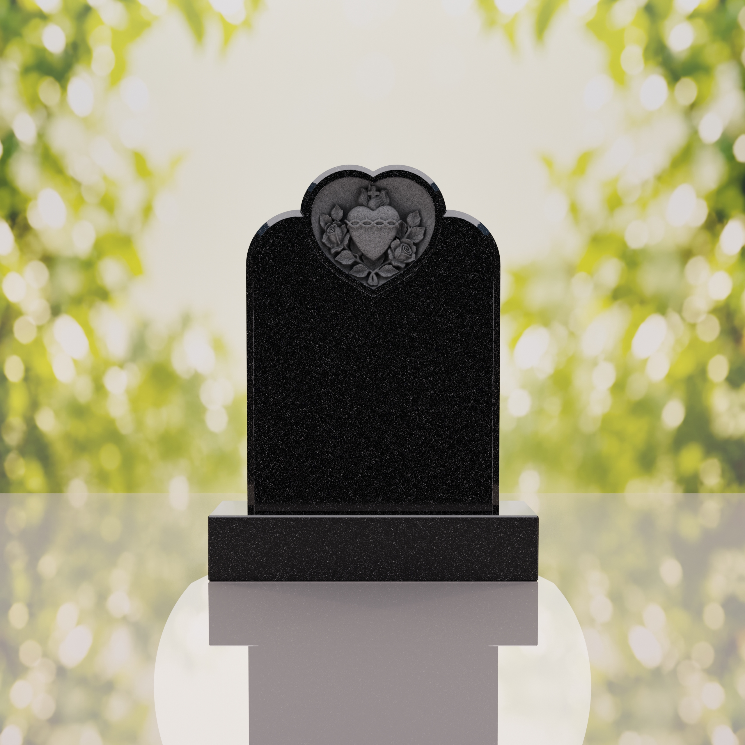 Devotion to the Sacred Heart Granite Memorial thumbnail 2