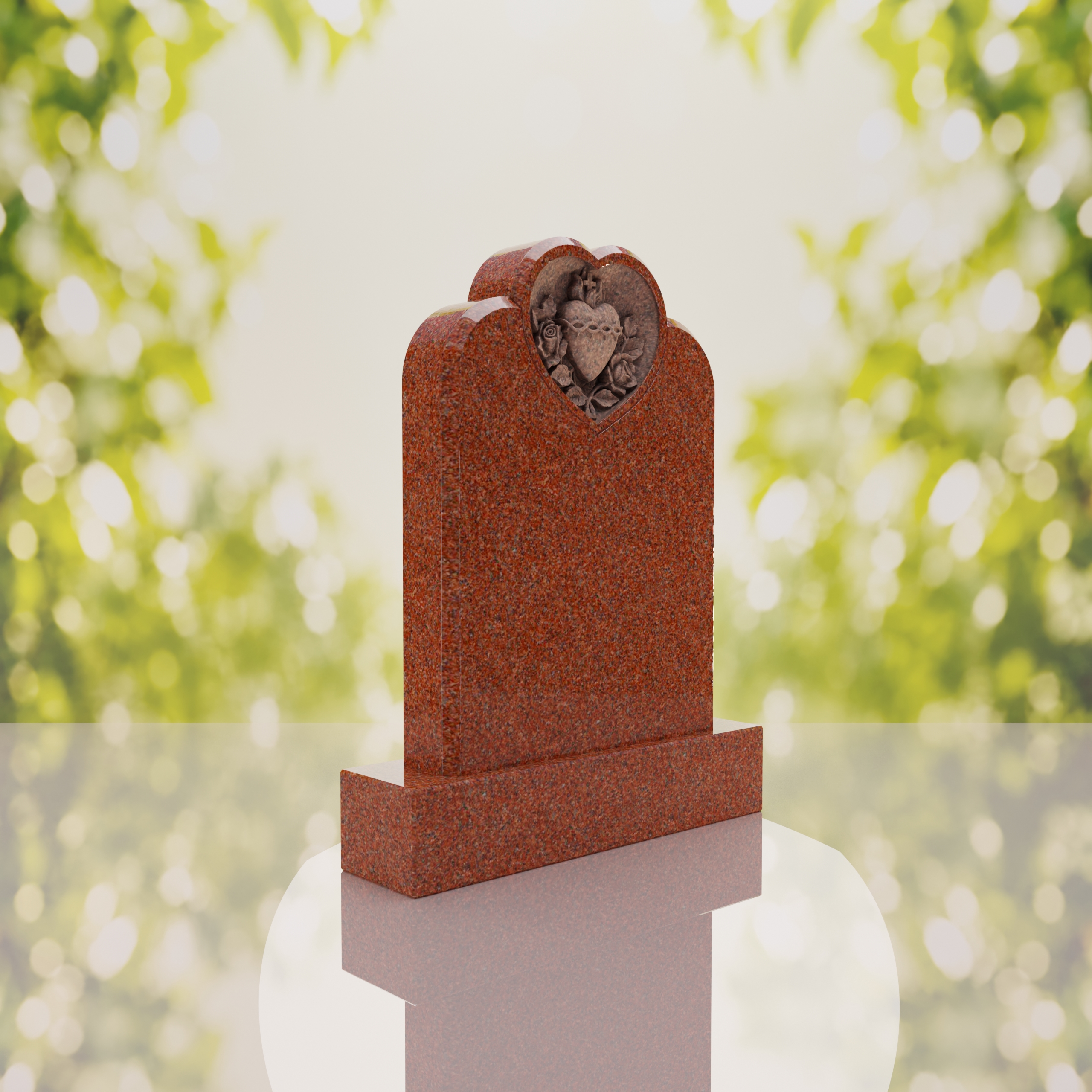 Devotion to the Sacred Heart Granite Memorial thumbnail 4