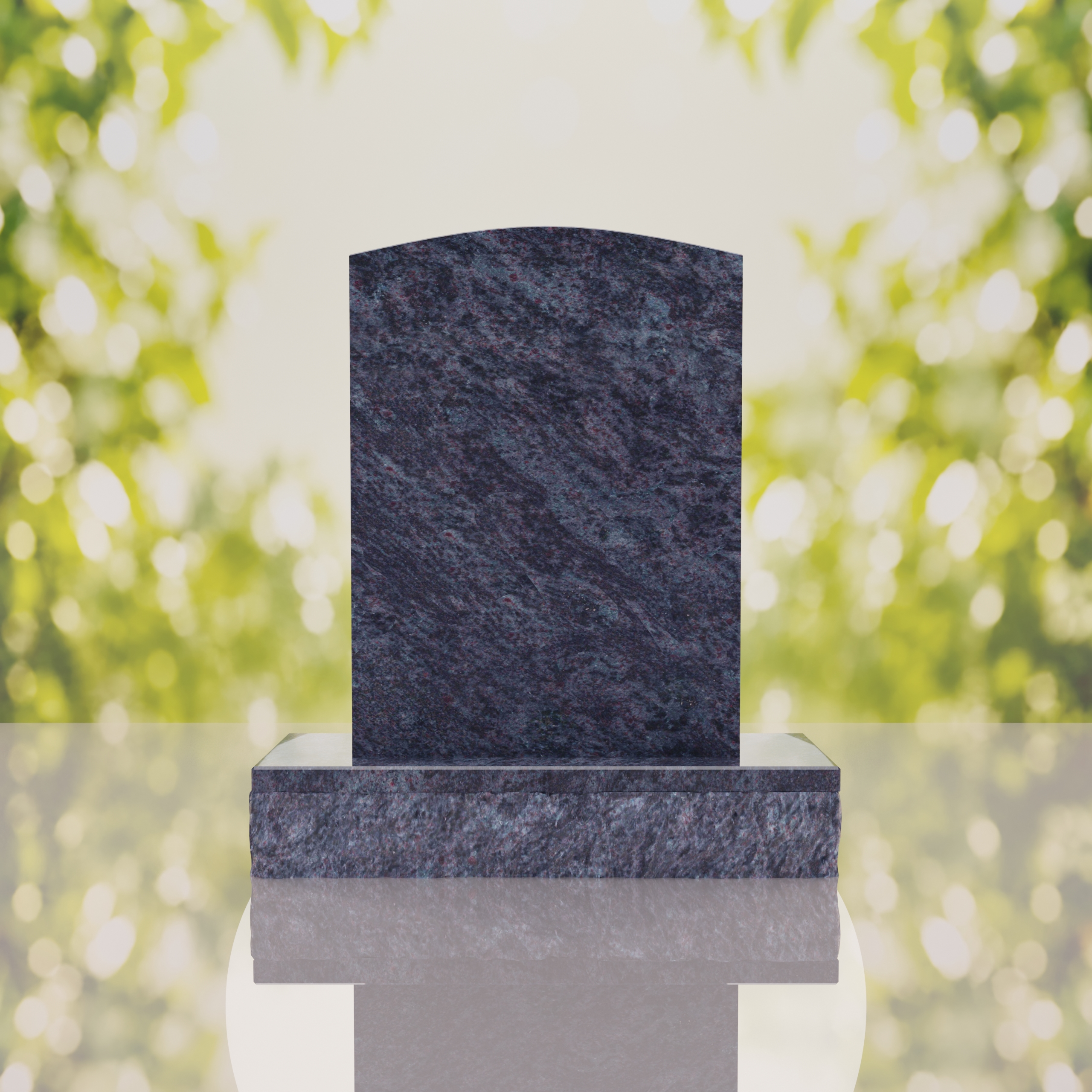 Sacred Heart & Doves Catholic Granite Headstone thumbnail 12
