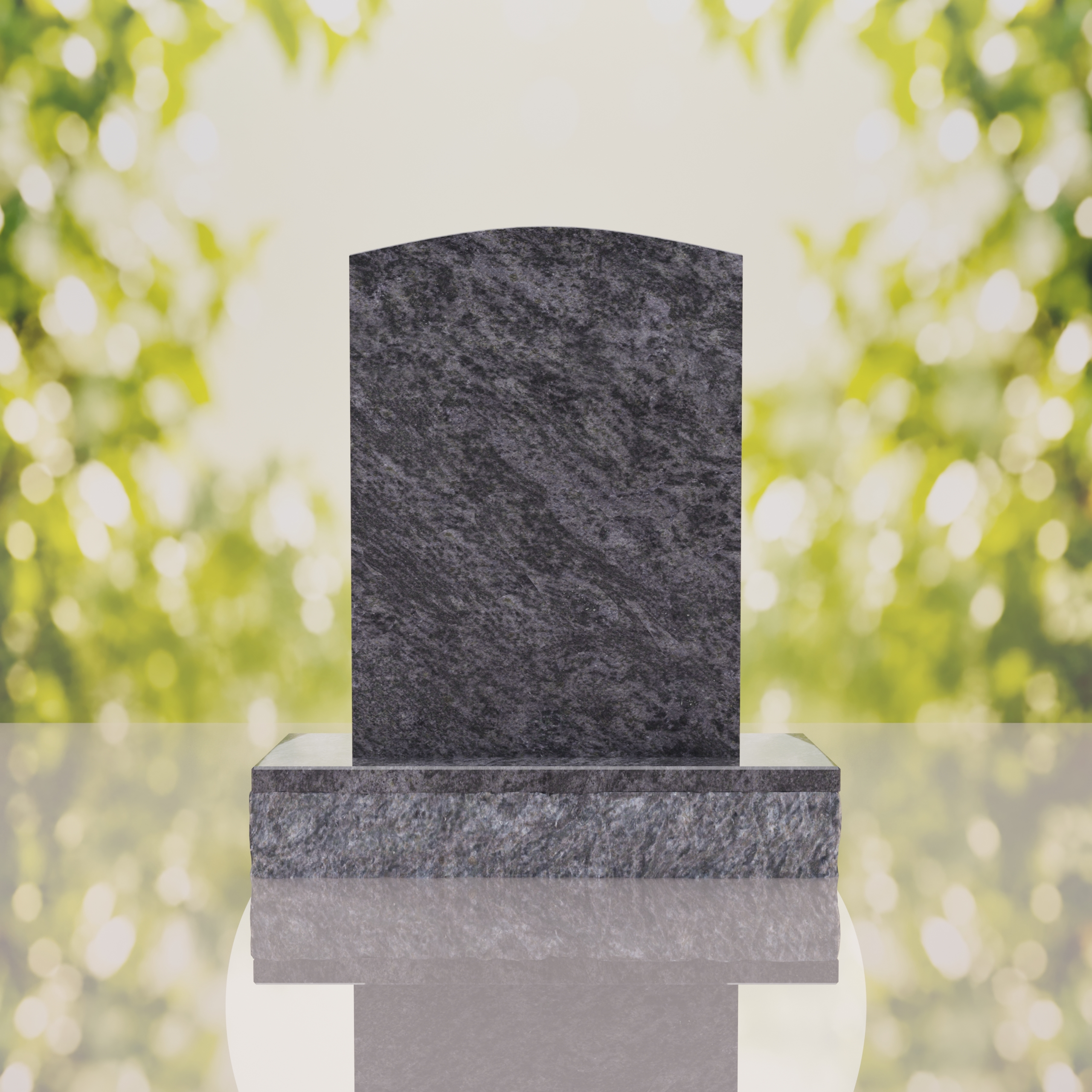 Sacred Heart & Doves Catholic Granite Headstone thumbnail 9