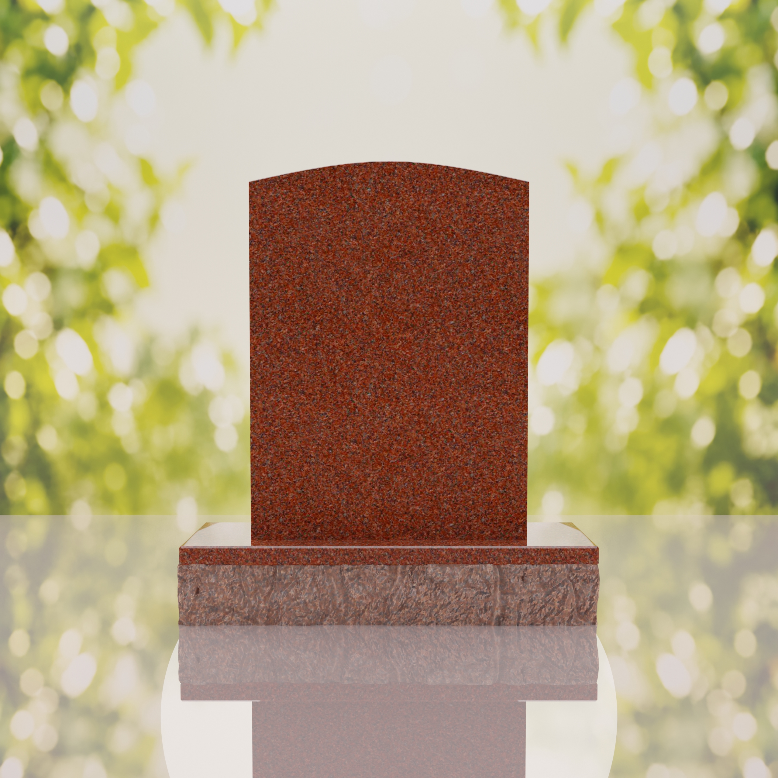 Sacred Heart & Doves Catholic Granite Headstone thumbnail 3