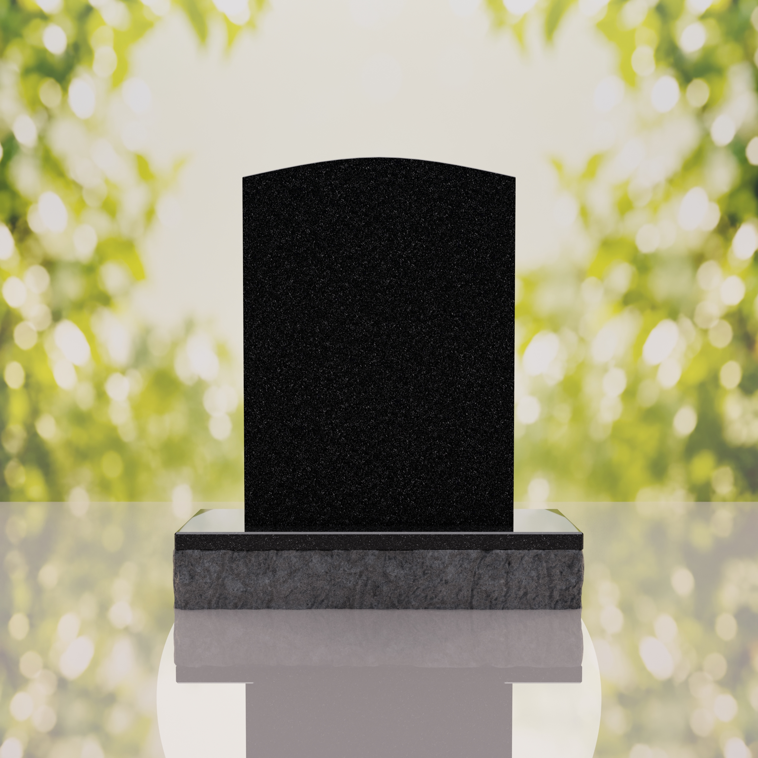 Sacred Heart & Doves Catholic Granite Headstone thumbnail 6