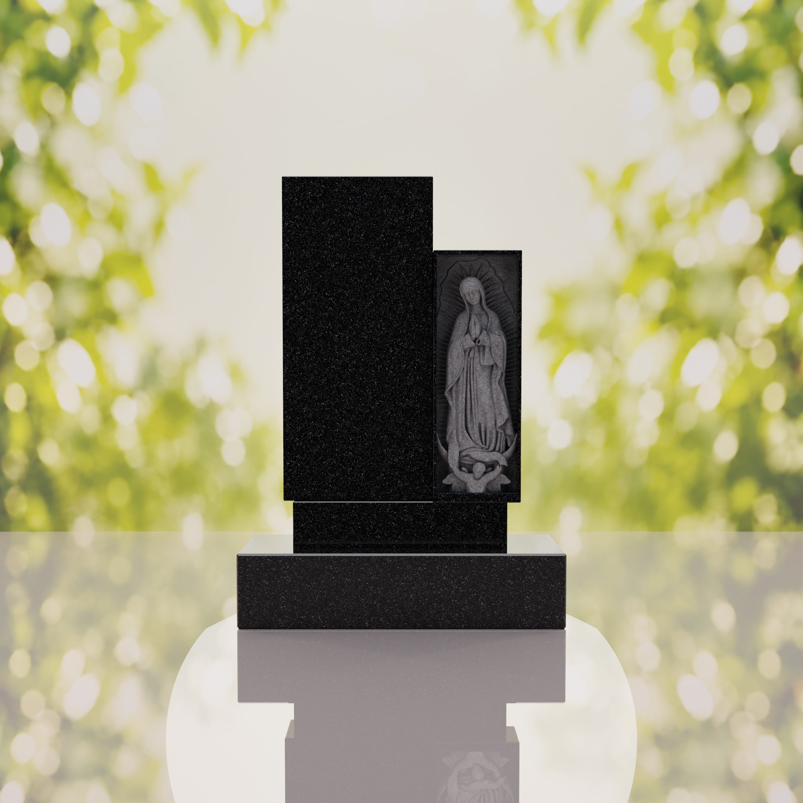 Our Lady of Guadalupe Hispanic Granite Memorial thumbnail 5