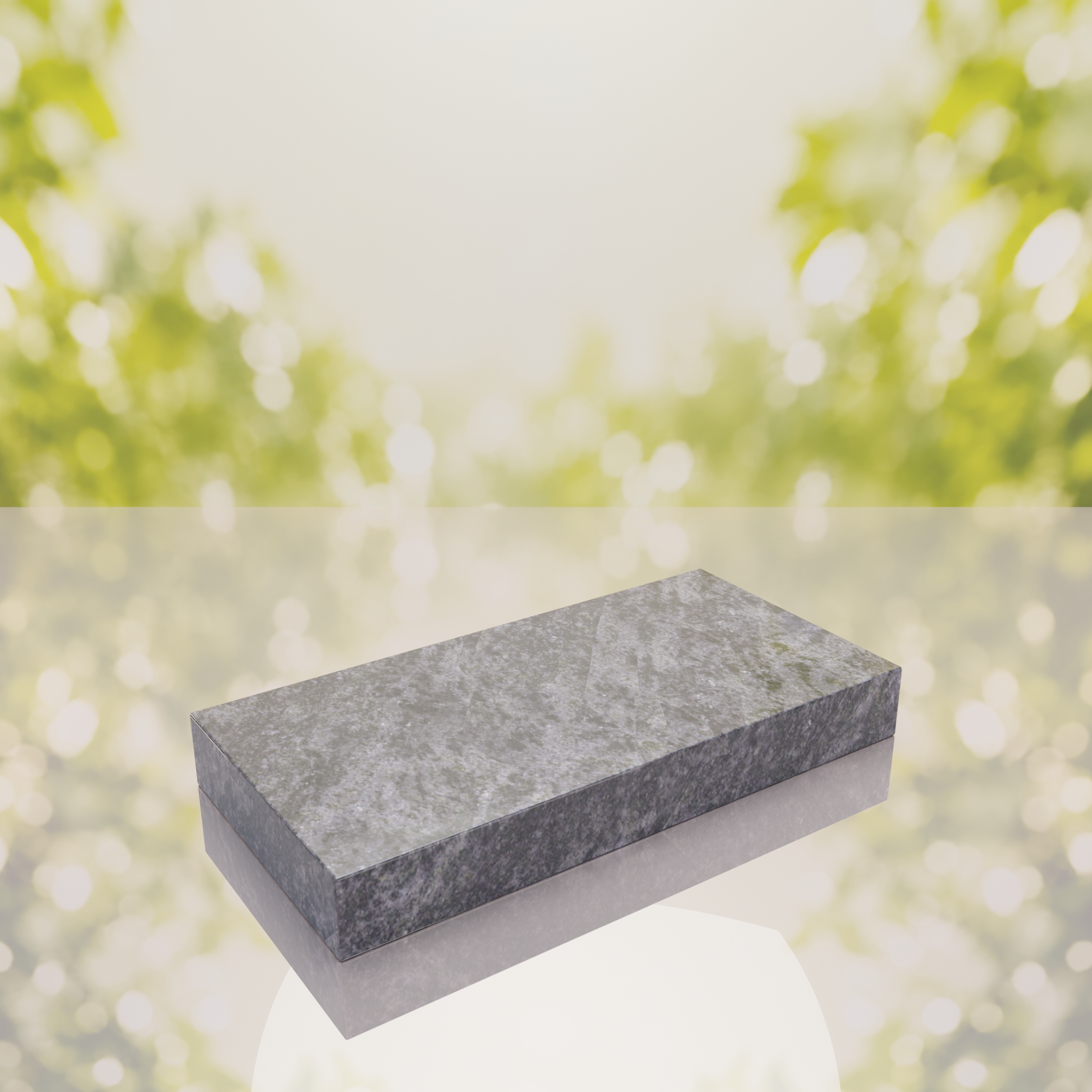 Raised Flat Granite Grave Marker