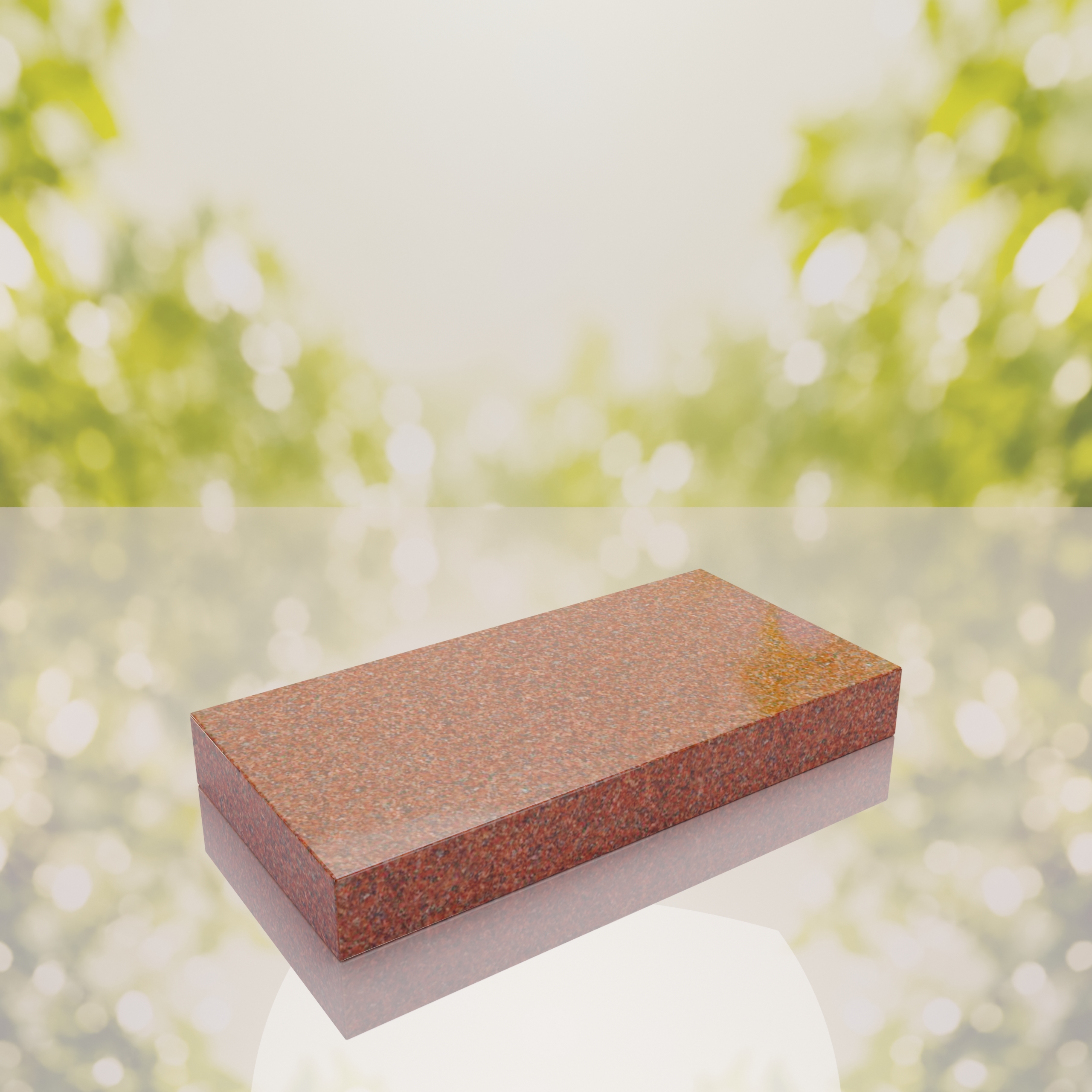 Raised Flat Granite Grave Marker thumbnail 3