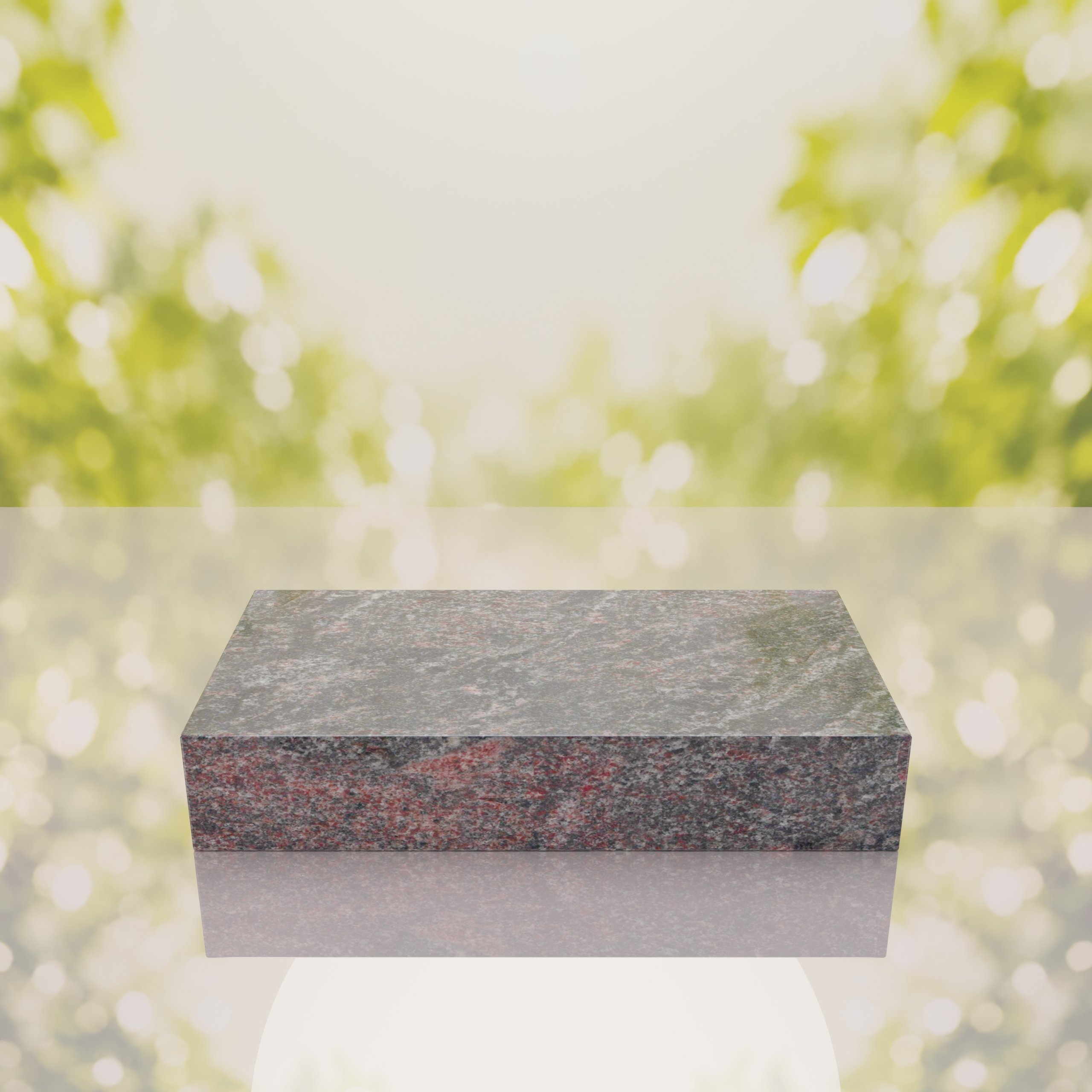 Raised Polished Flat Granite Grave Marker thumbnail 6