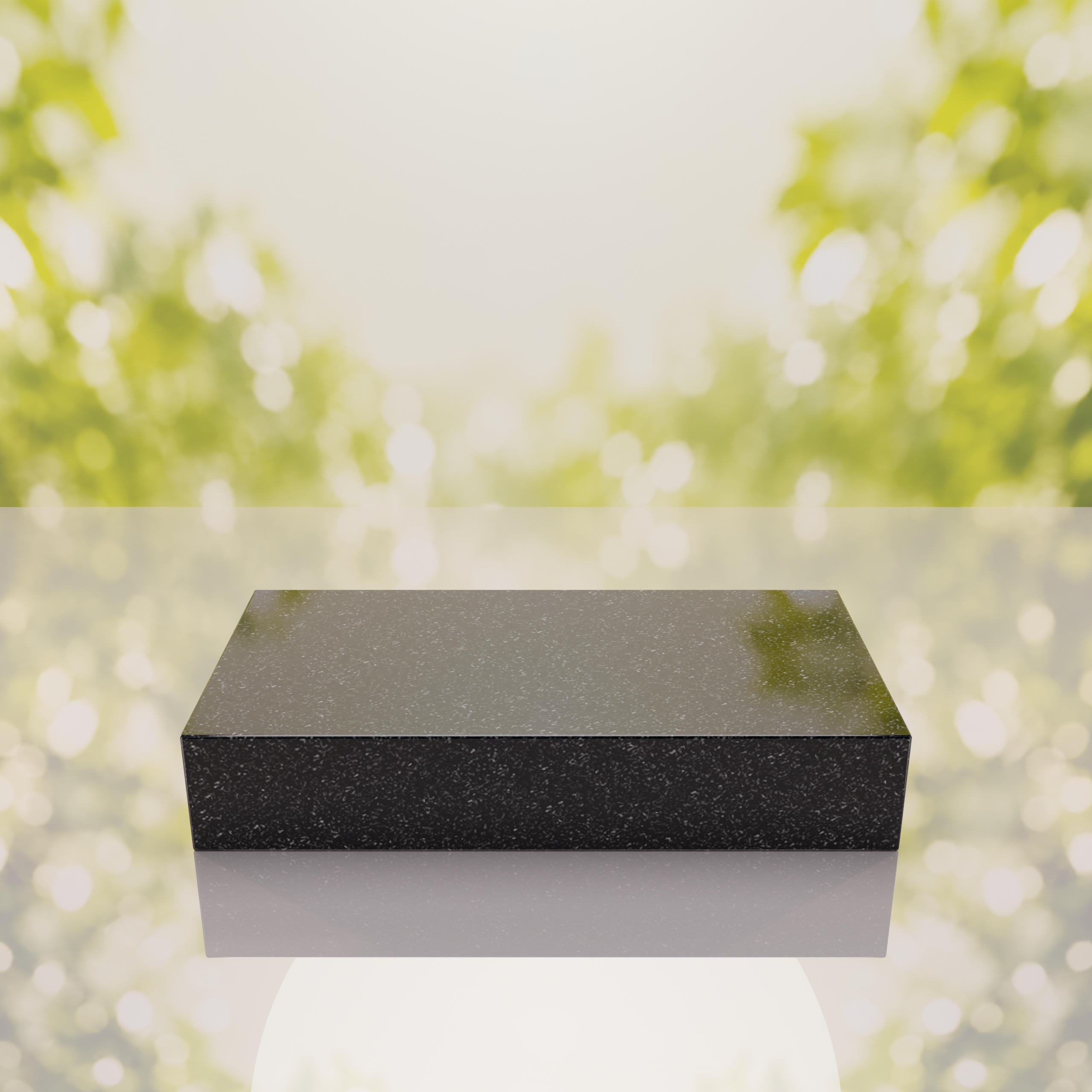 Raised Polished Flat Granite Grave Marker thumbnail 2