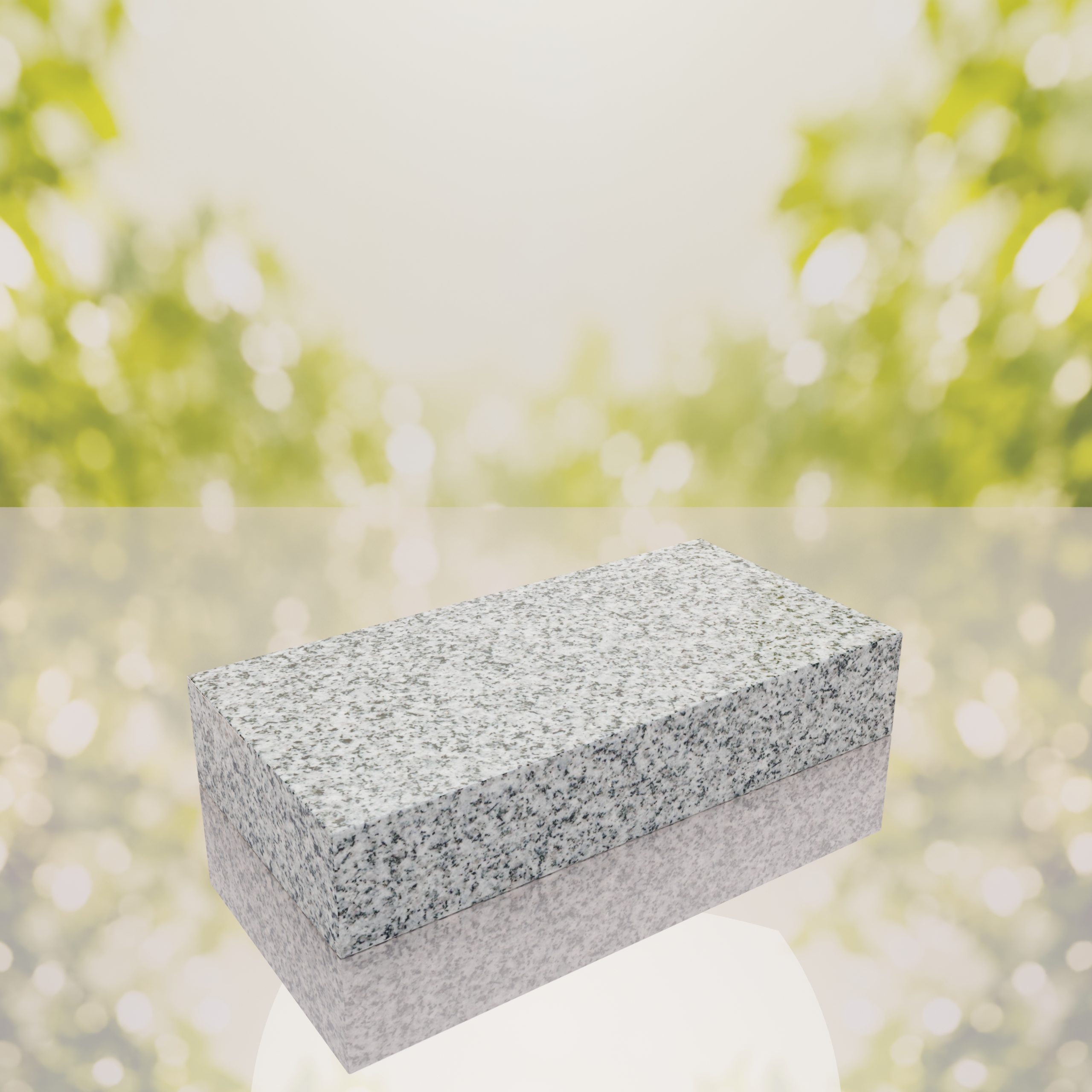 Raised Polished Flat Granite Grave Marker thumbnail 3