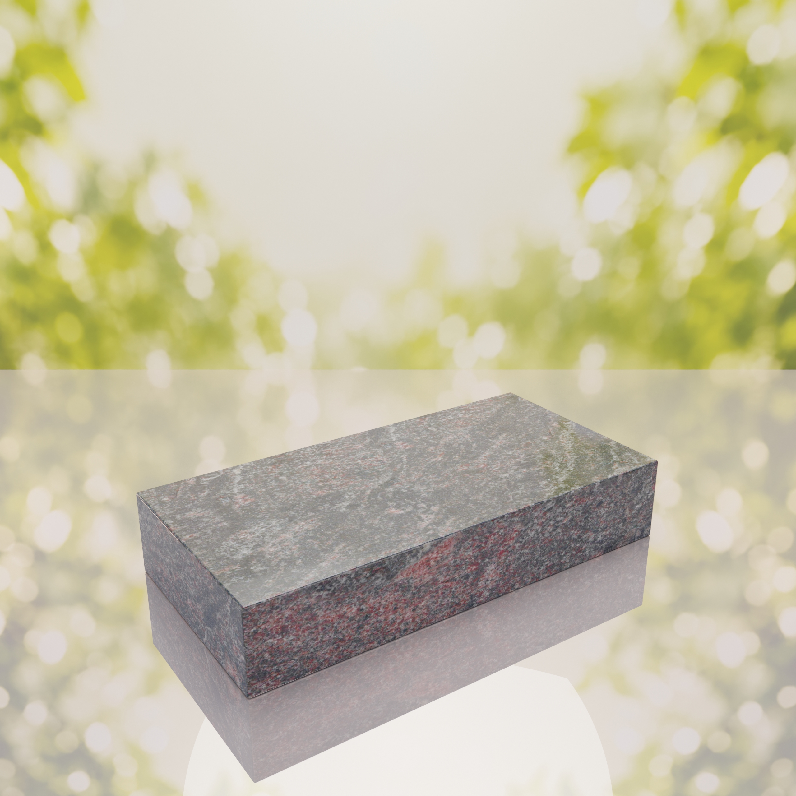 Raised Polished Flat Granite Grave Marker thumbnail 5