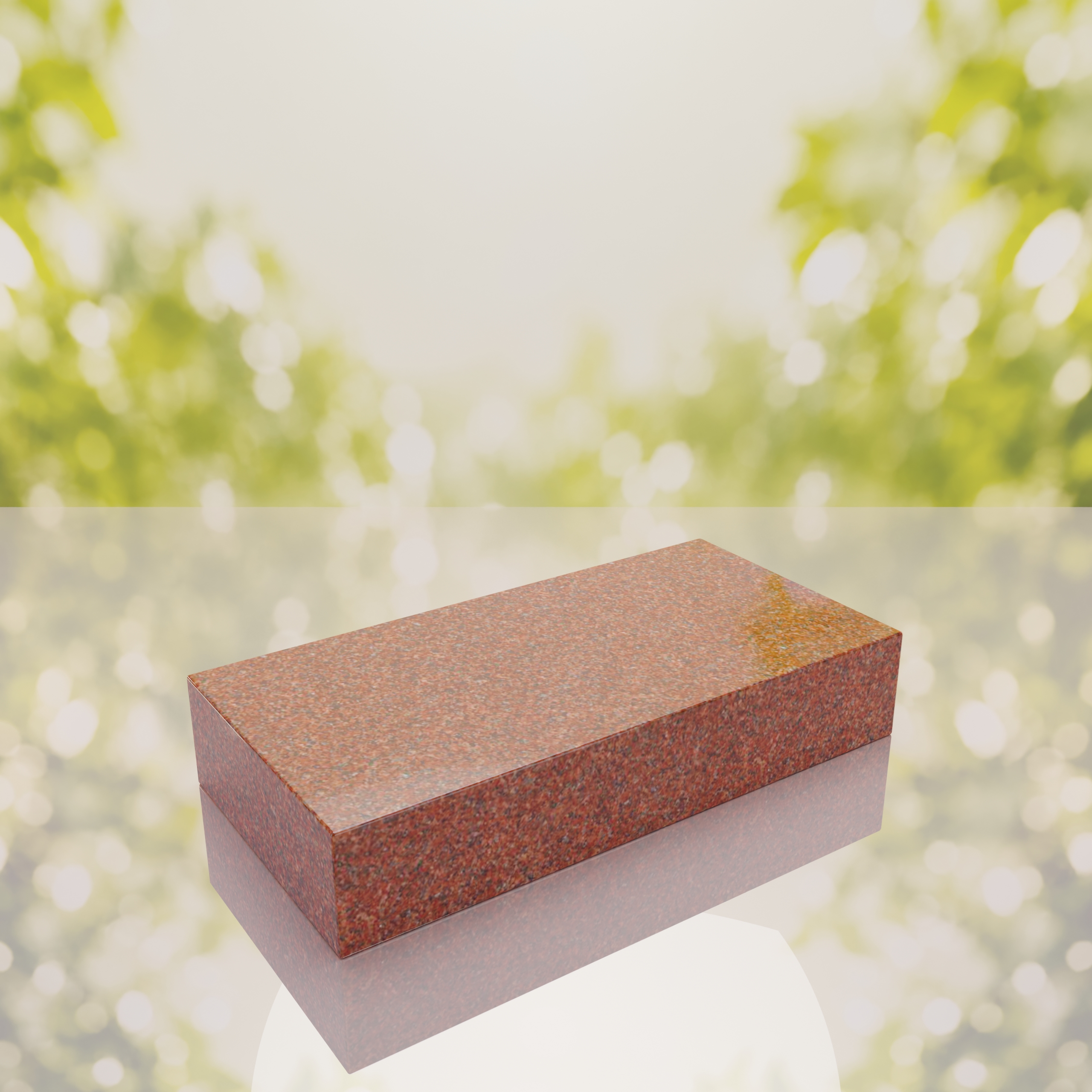 Raised Polished Flat Granite Grave Marker thumbnail 11