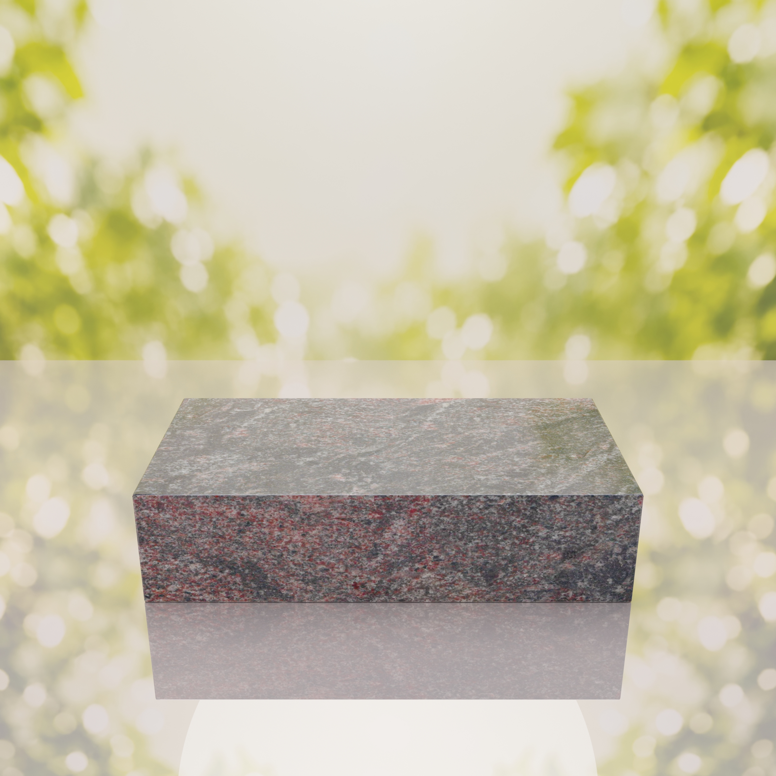 Polished Flat Granite Grave Marker thumbnail 2