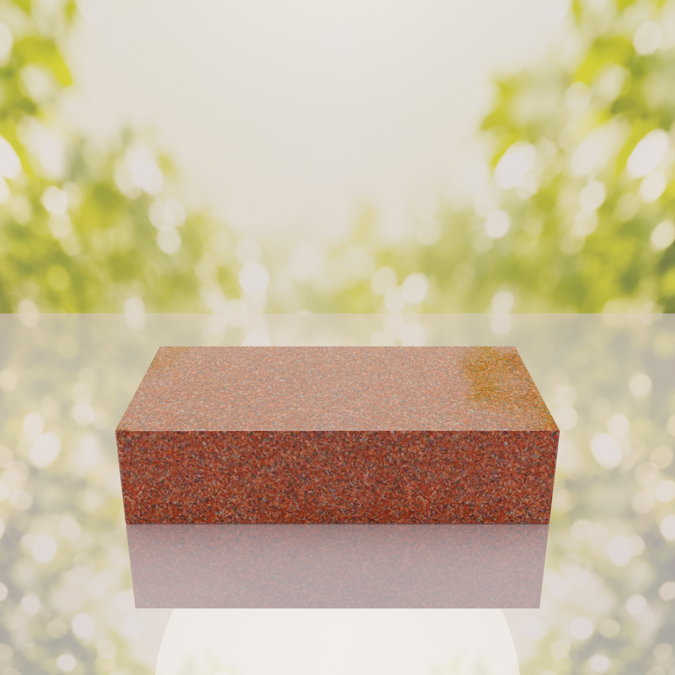 Polished Flat Granite Grave Marker thumbnail 4