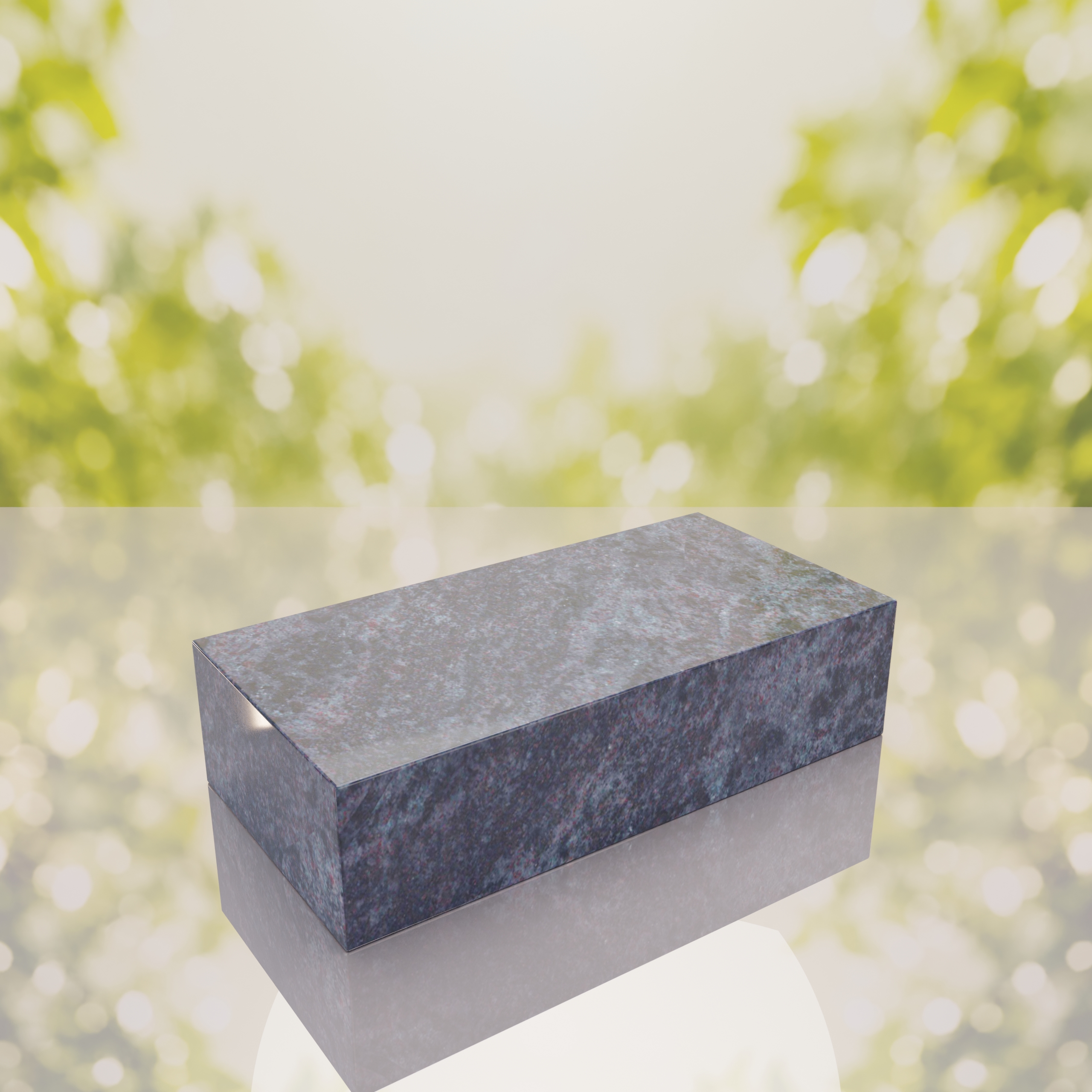 Polished Flat Granite Grave Marker thumbnail 7