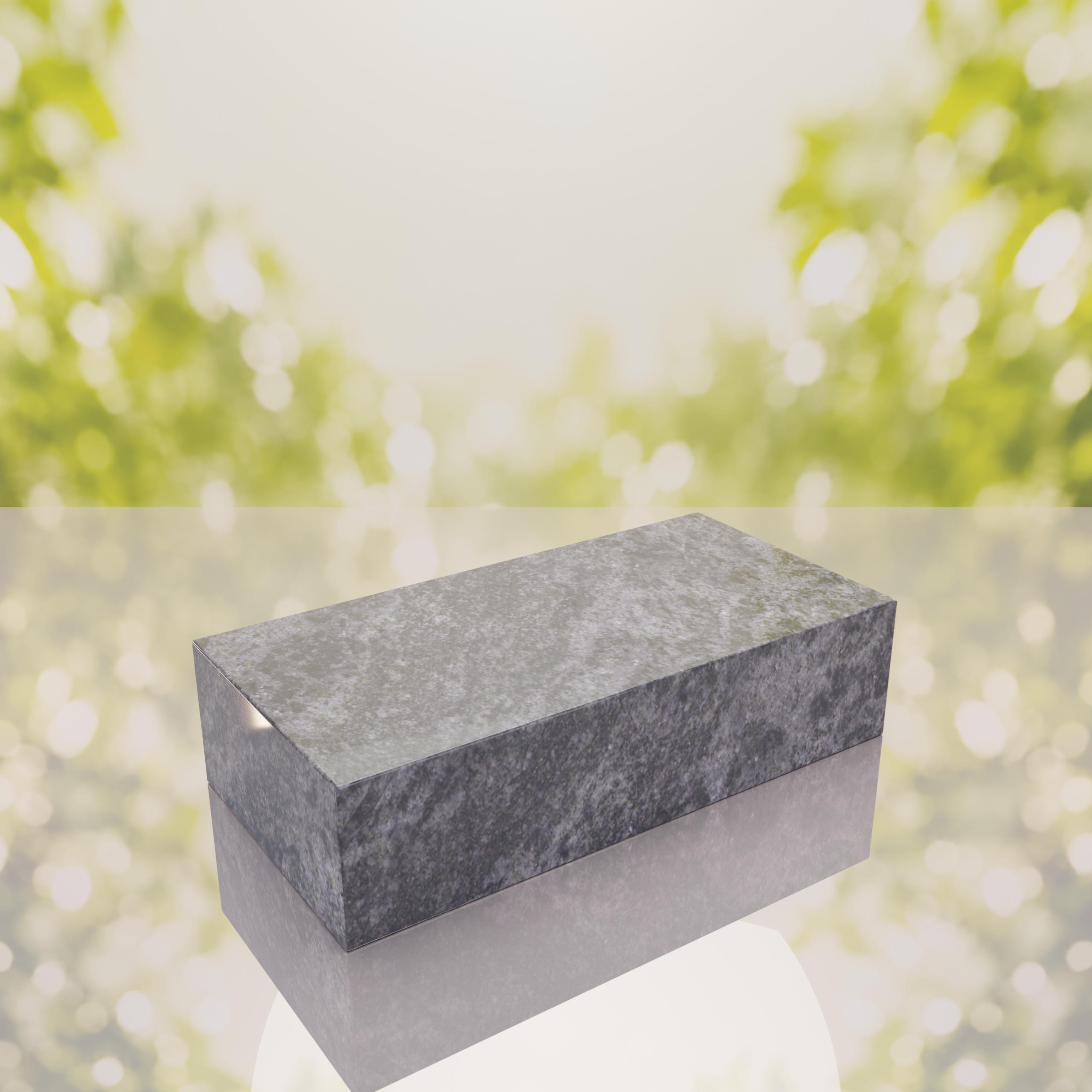 Polished Flat Granite Grave Marker thumbnail 5
