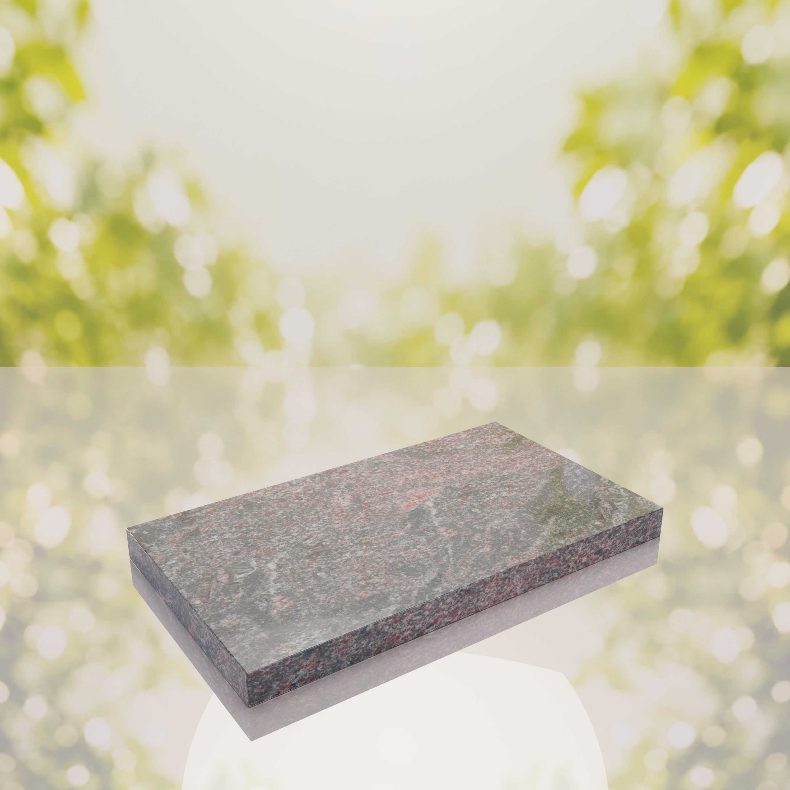 Classic Polished Flat Granite Grave Marker thumbnail 9
