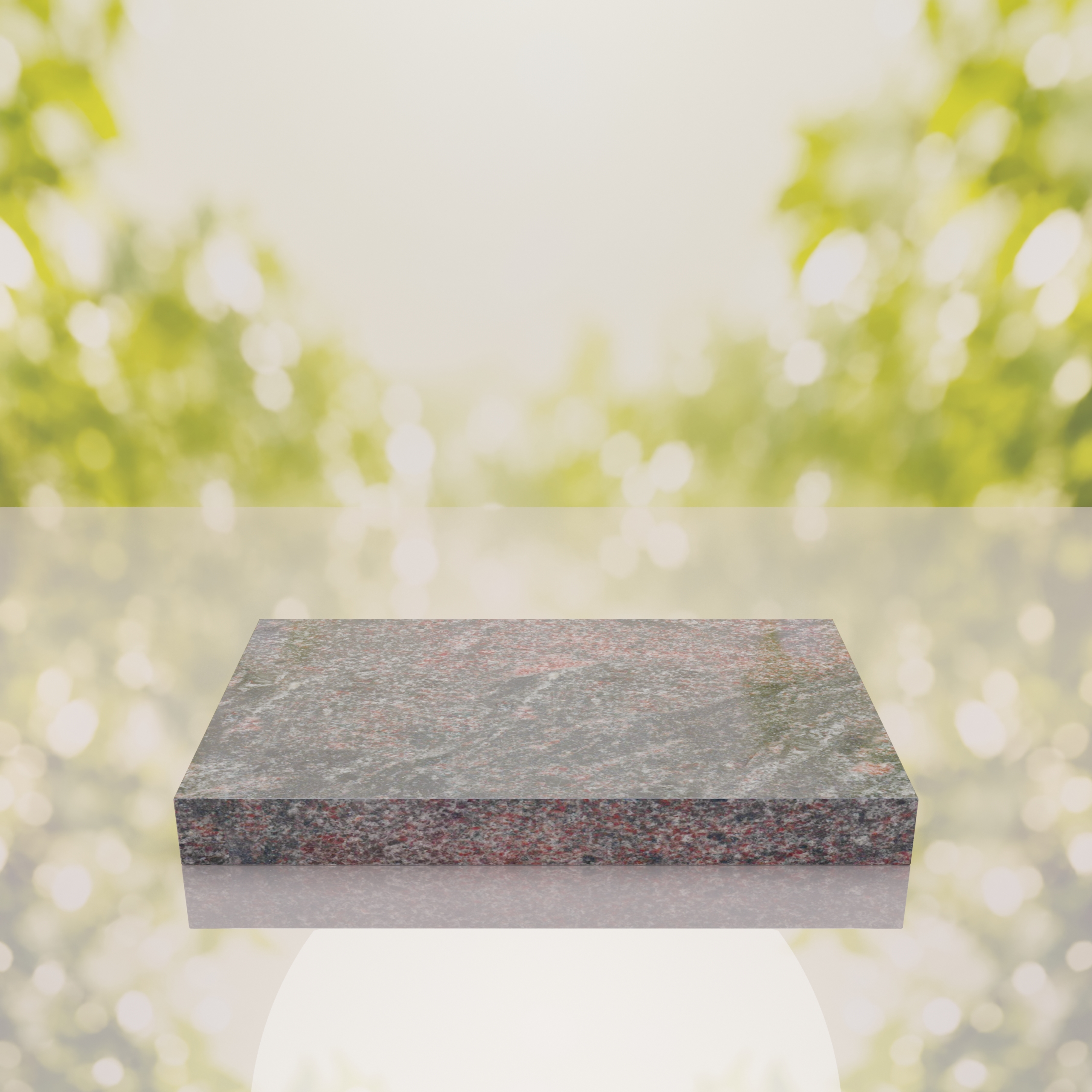 Classic Polished Flat Granite Grave Marker thumbnail 12