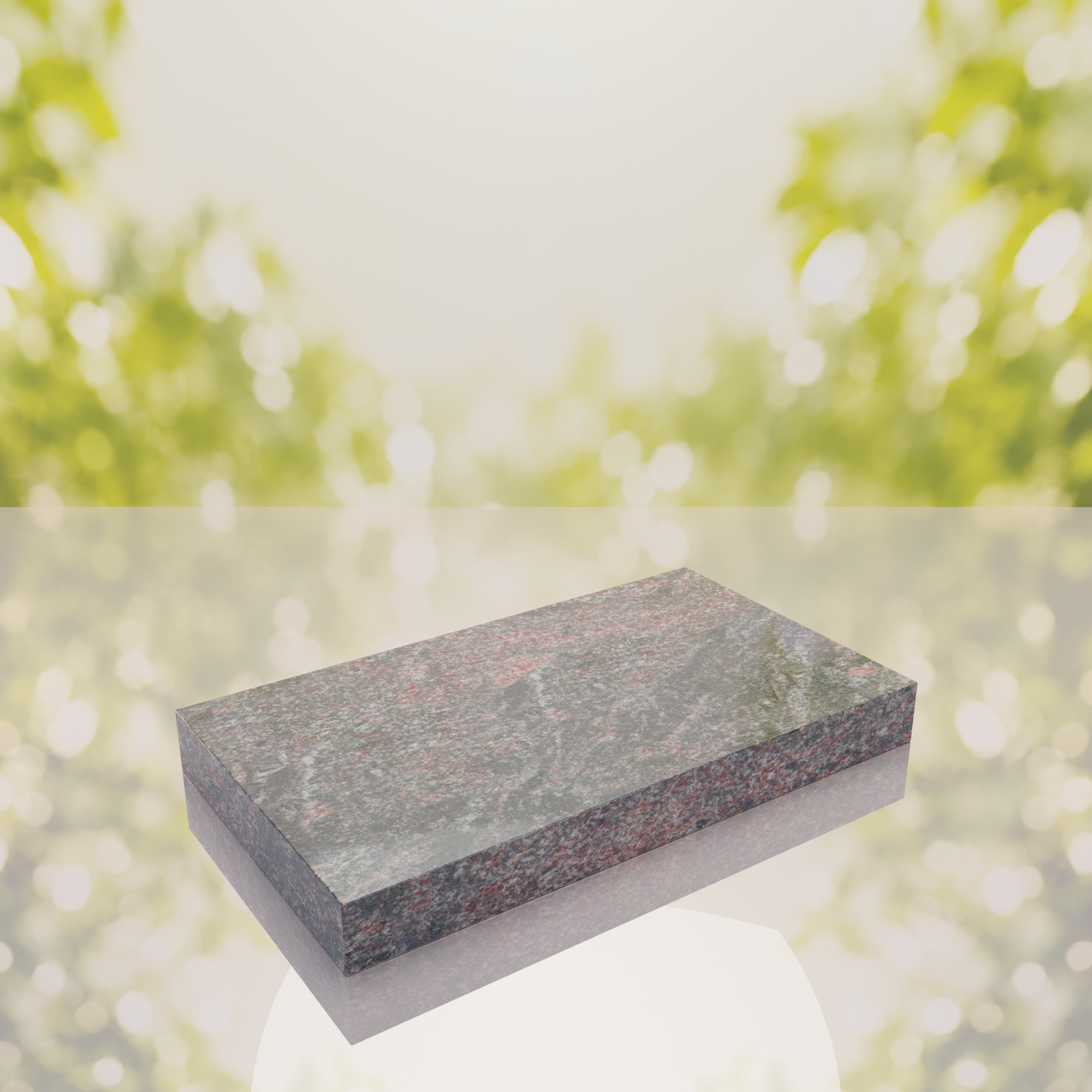 Classic Polished Flat Granite Grave Marker thumbnail 11