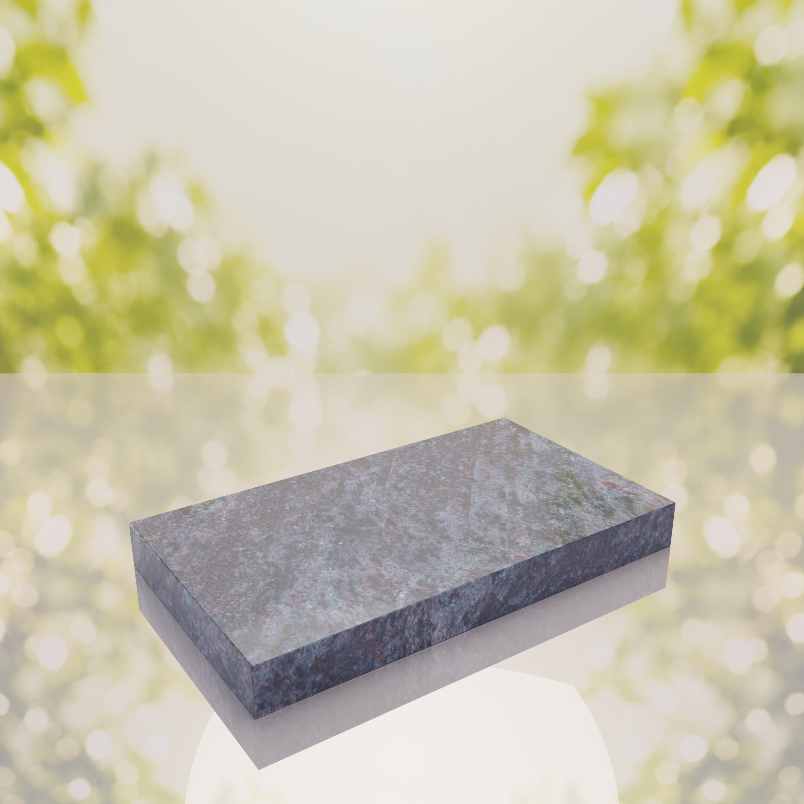 Classic Polished Flat Granite Grave Marker thumbnail 9