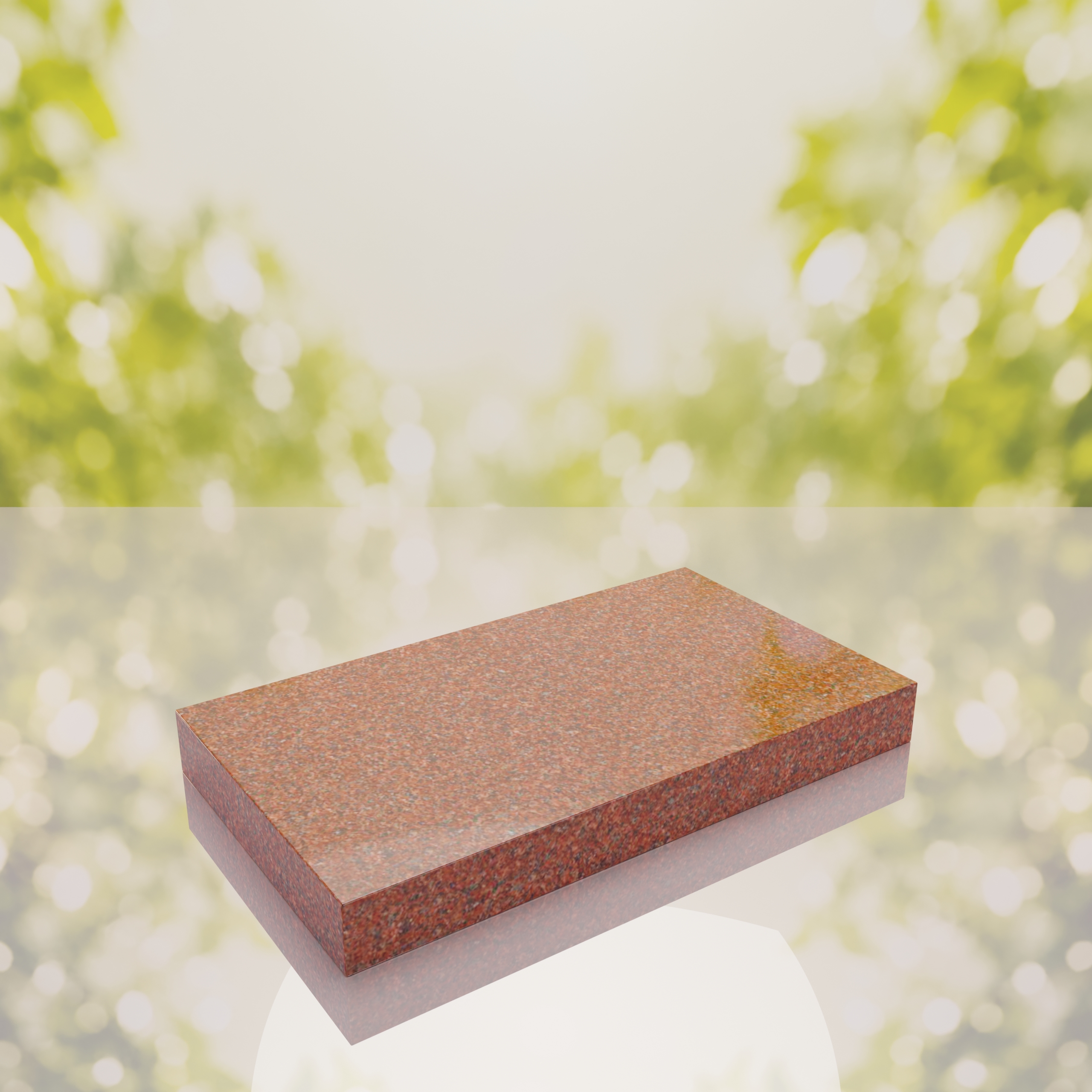 Classic Polished Flat Granite Grave Marker thumbnail 5