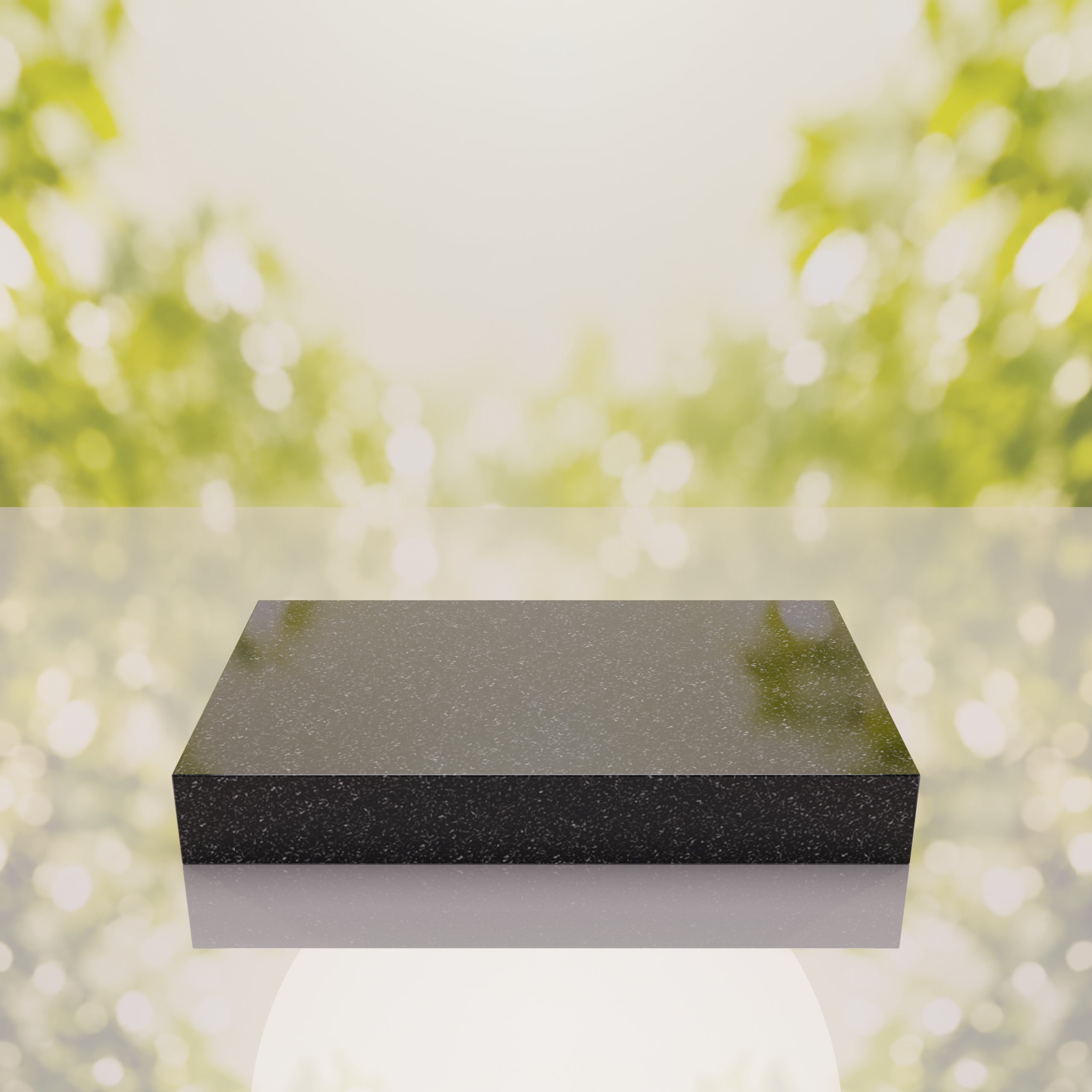 Classic Polished Flat Granite Grave Marker thumbnail 4