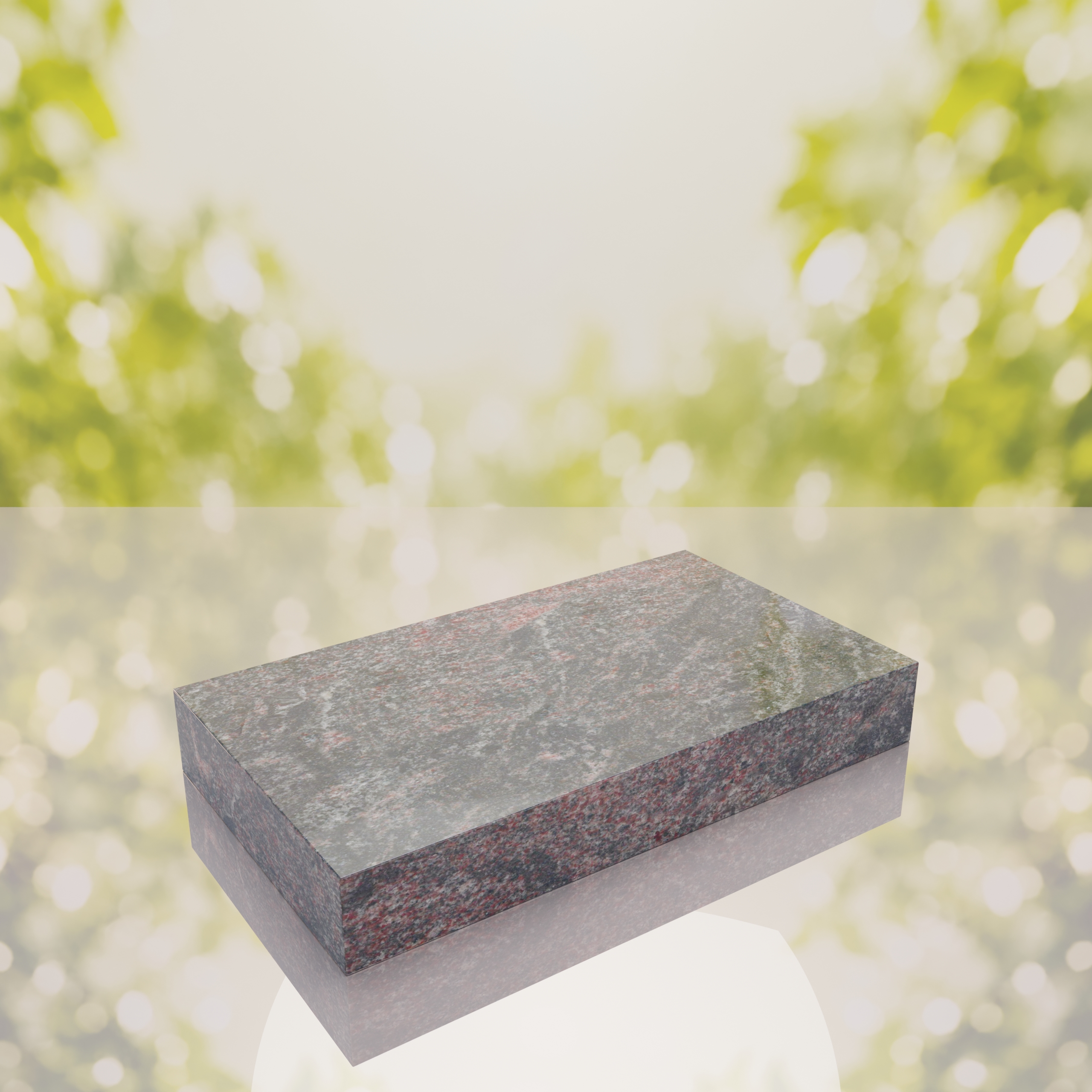 Classic Polished Flat Granite Grave Marker thumbnail 9
