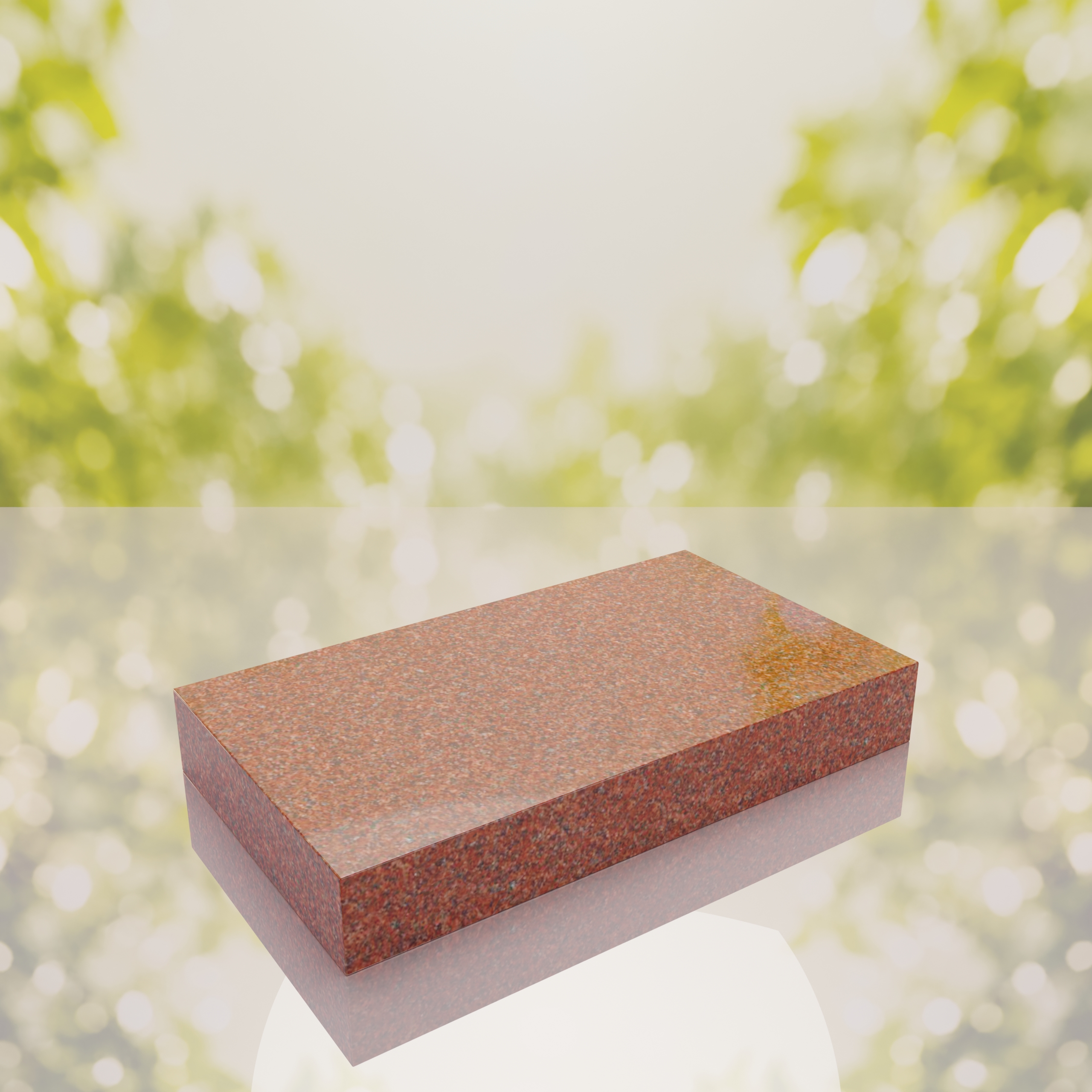 Classic Polished Flat Granite Grave Marker thumbnail 5
