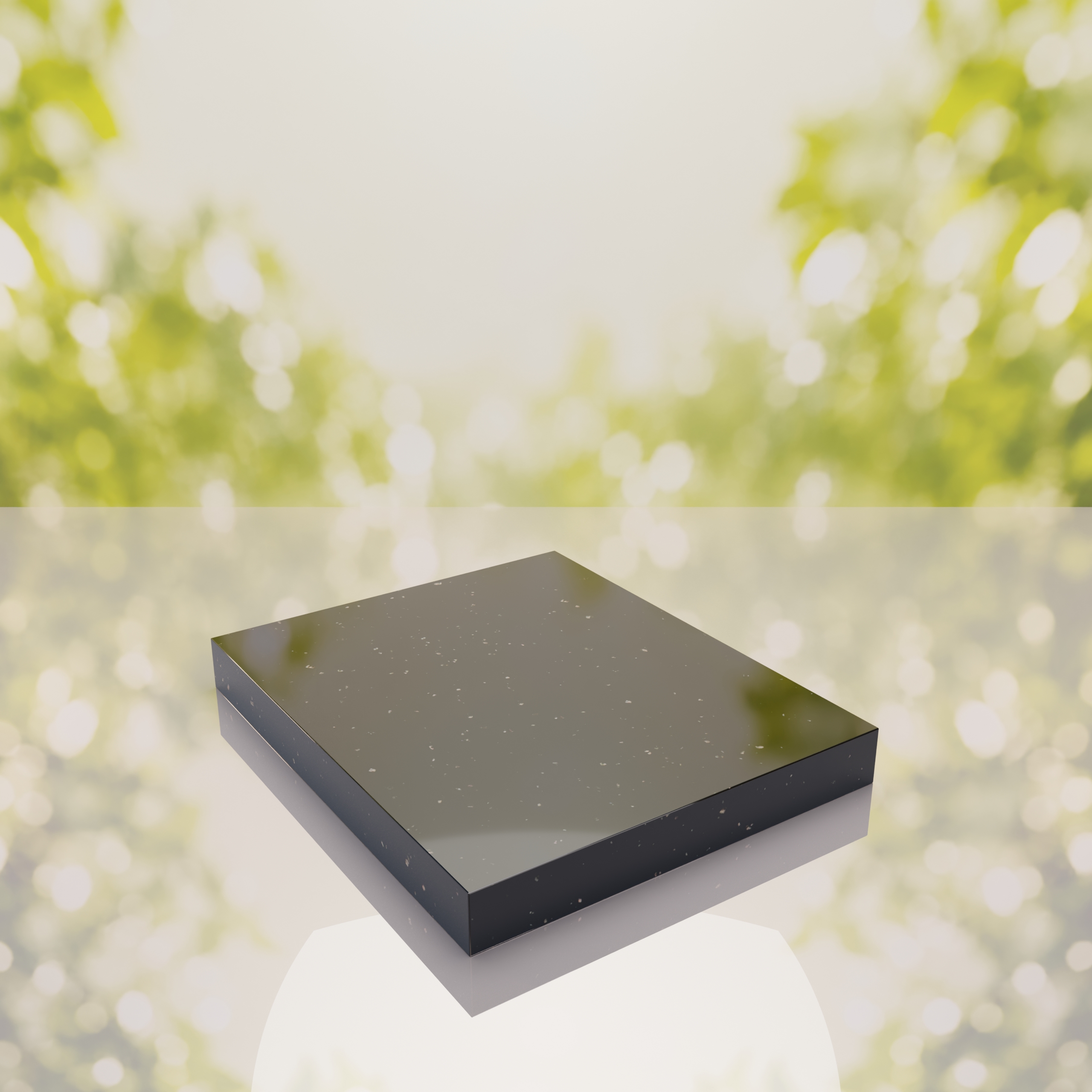 Classic Polished Half Ledger Granite Memorial
