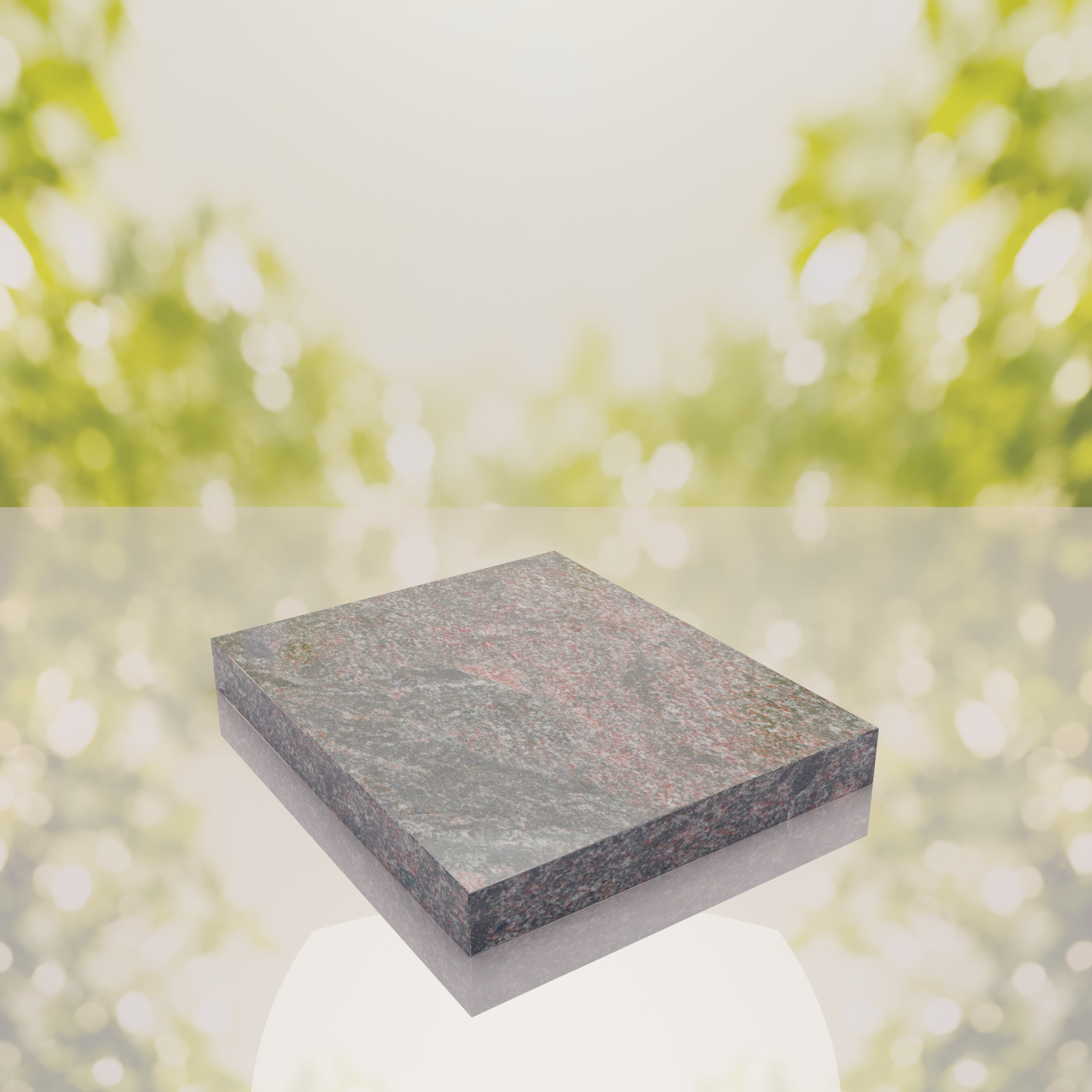 Classic Polished Half Ledger Granite Memorial thumbnail 5