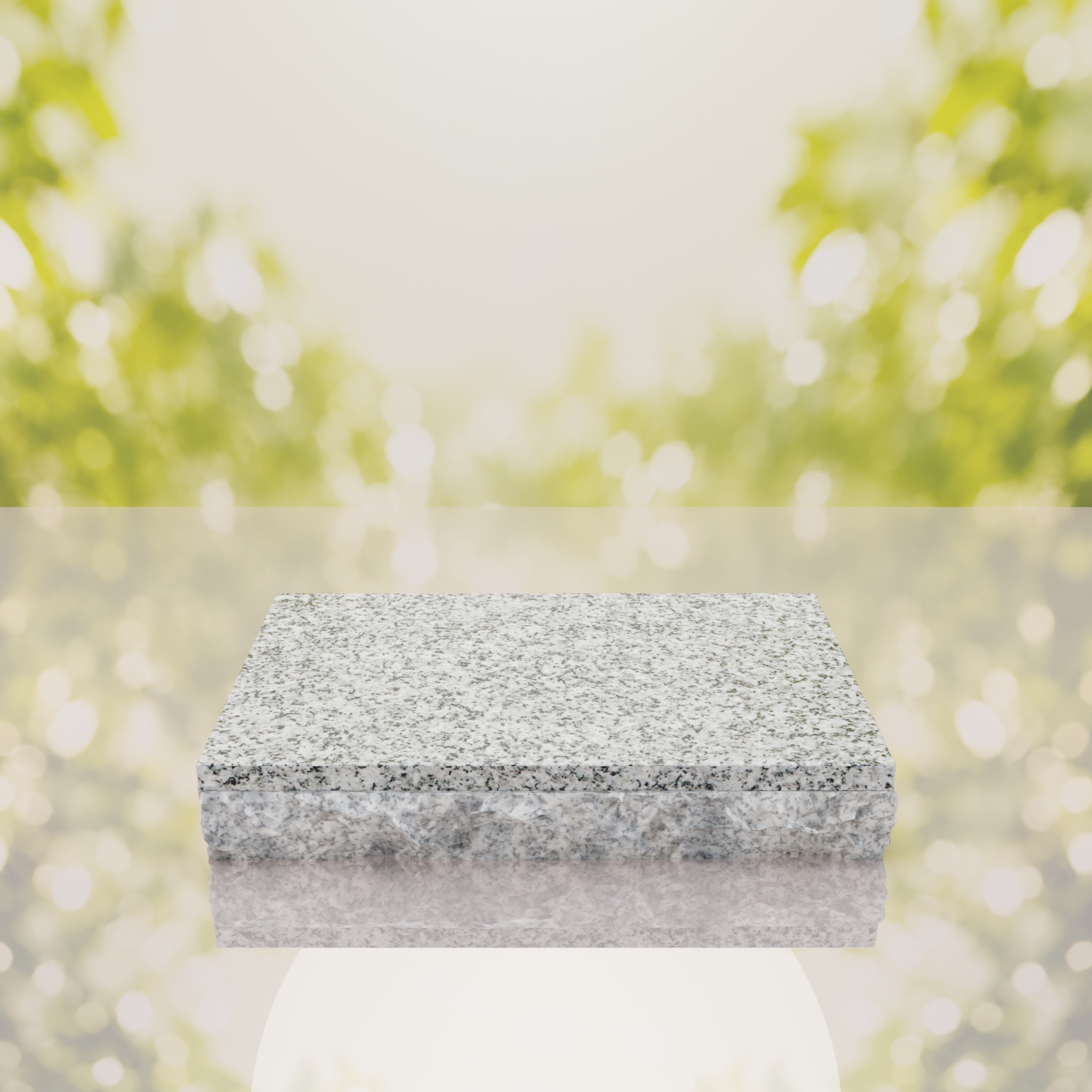 Rock Edge Flat Granite Grave Marker thumbnail 4
