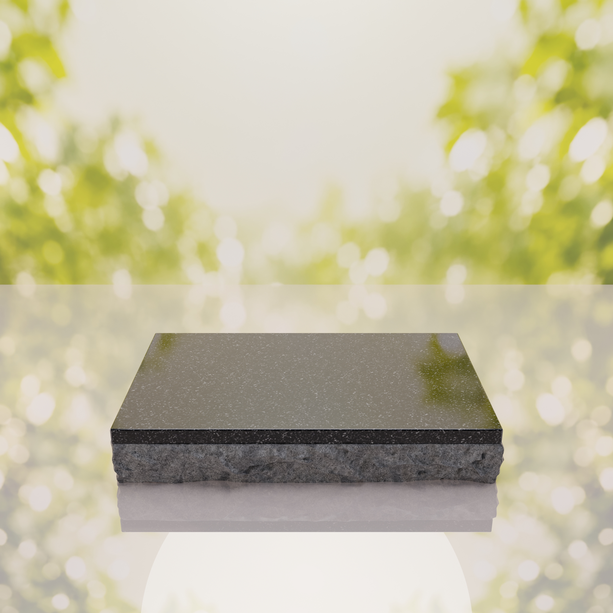 Rock Edge Flat Granite Grave Marker thumbnail 14