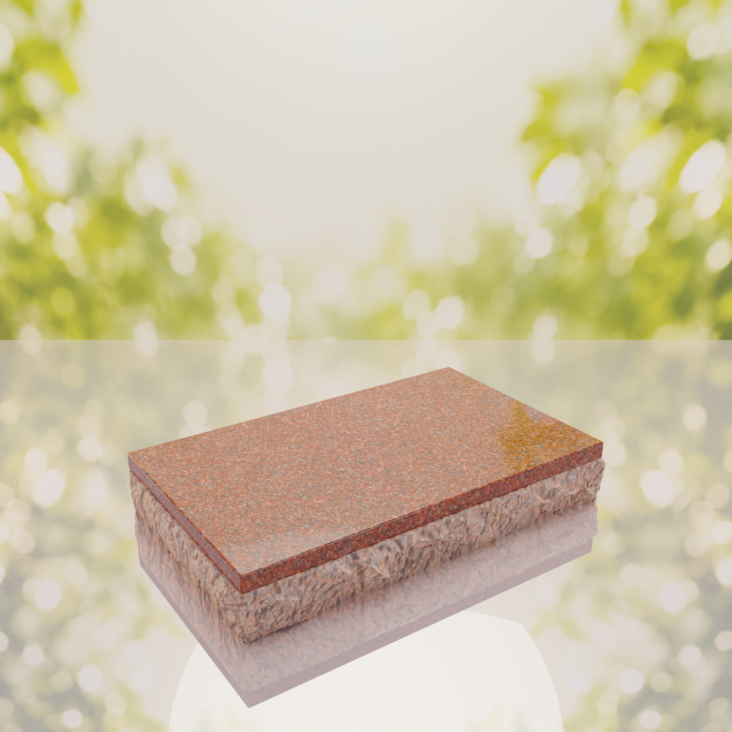Rock Edge Flat Granite Grave Marker thumbnail 11