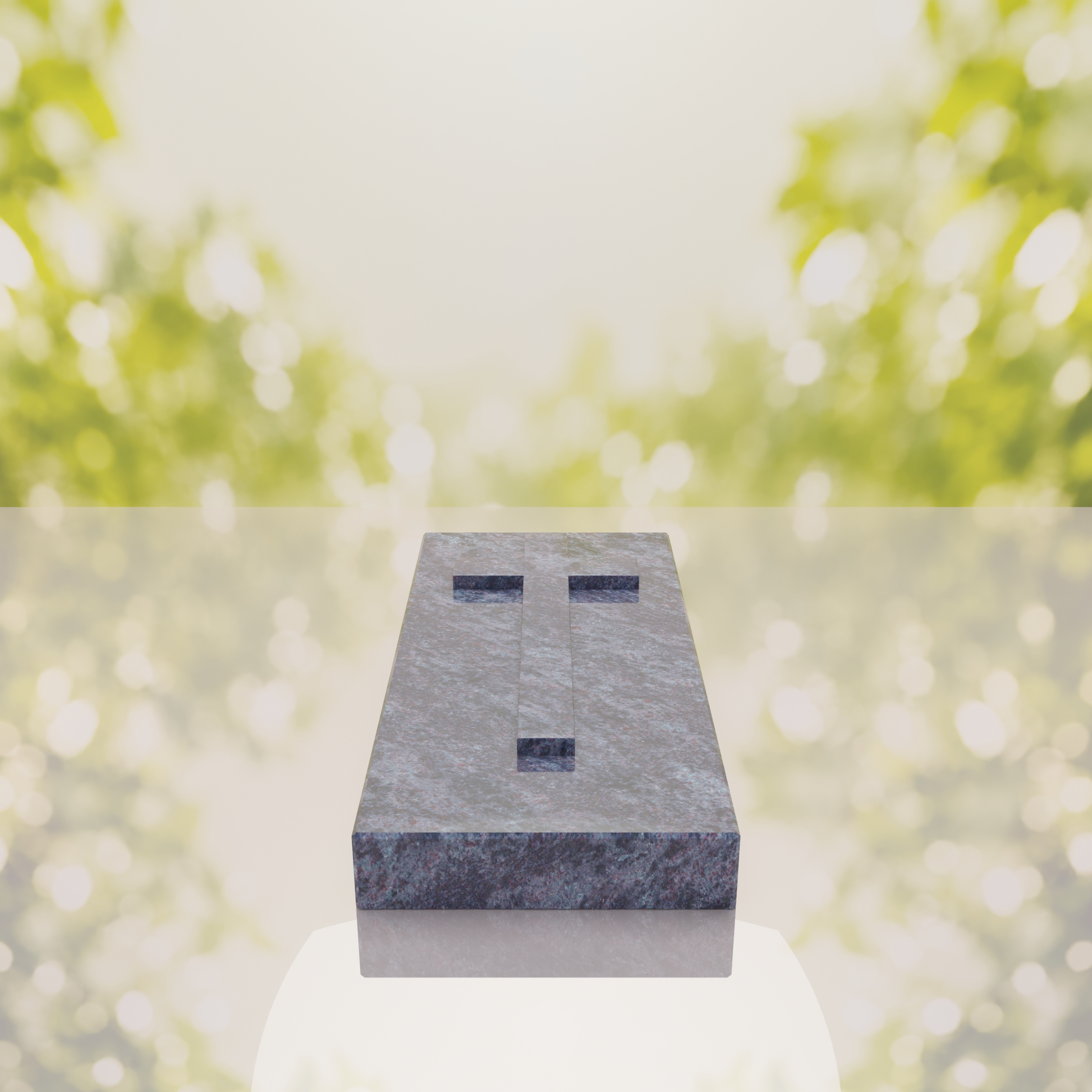Cross Relief Granite Ledger Memorial thumbnail 2