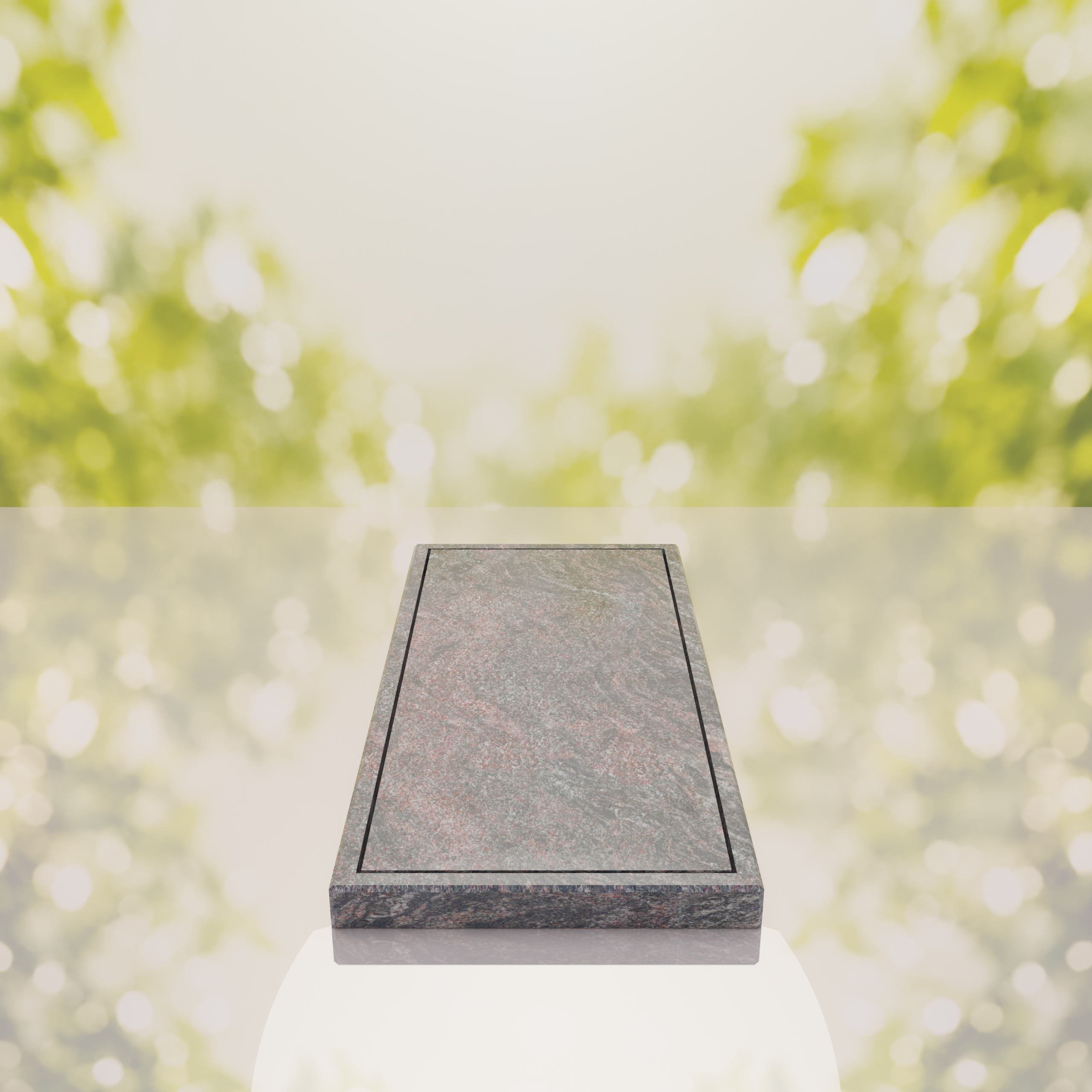 Classic Border Granite Ledger Memorial thumbnail 2