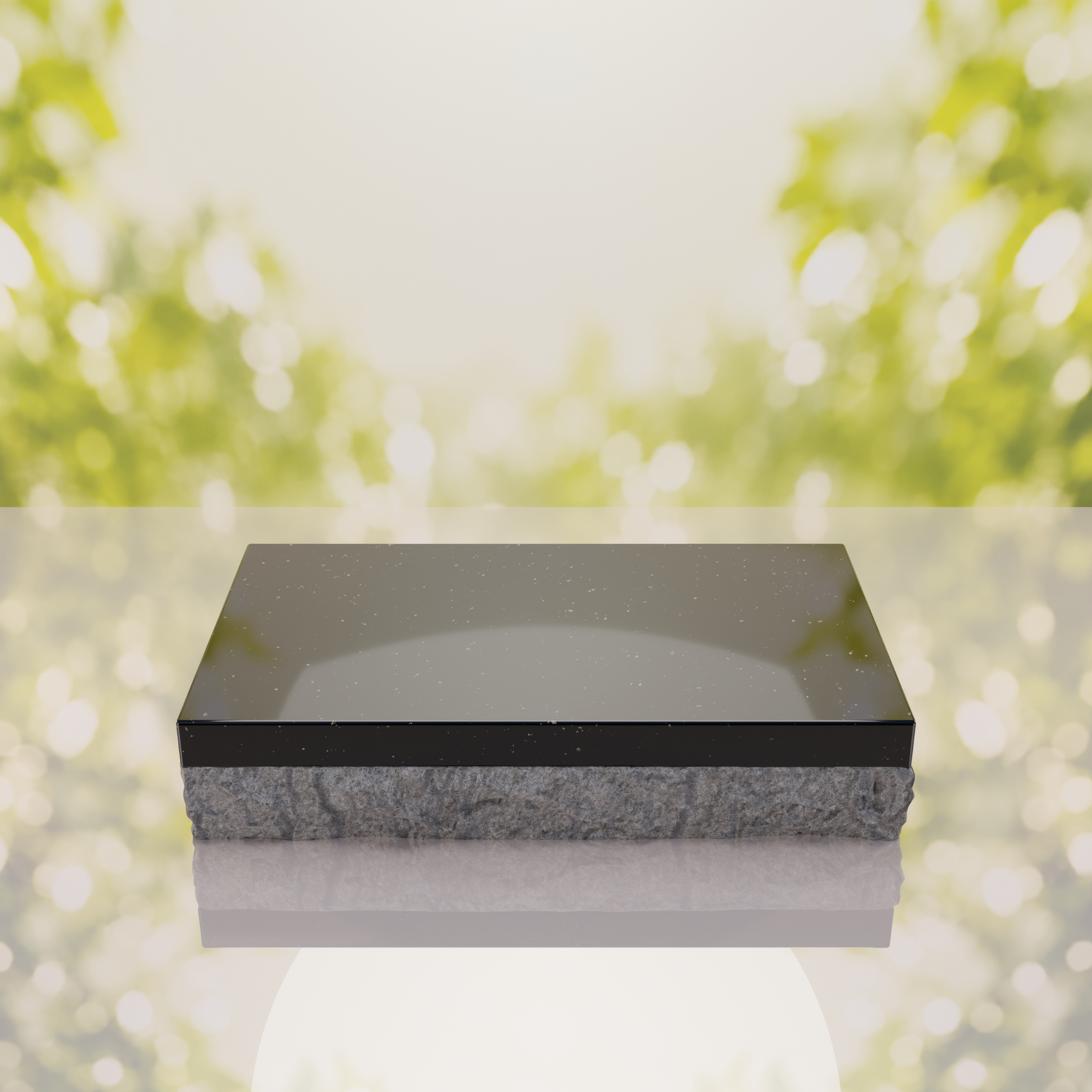 Rock Base Bevel Granite Grave Marker thumbnail 10