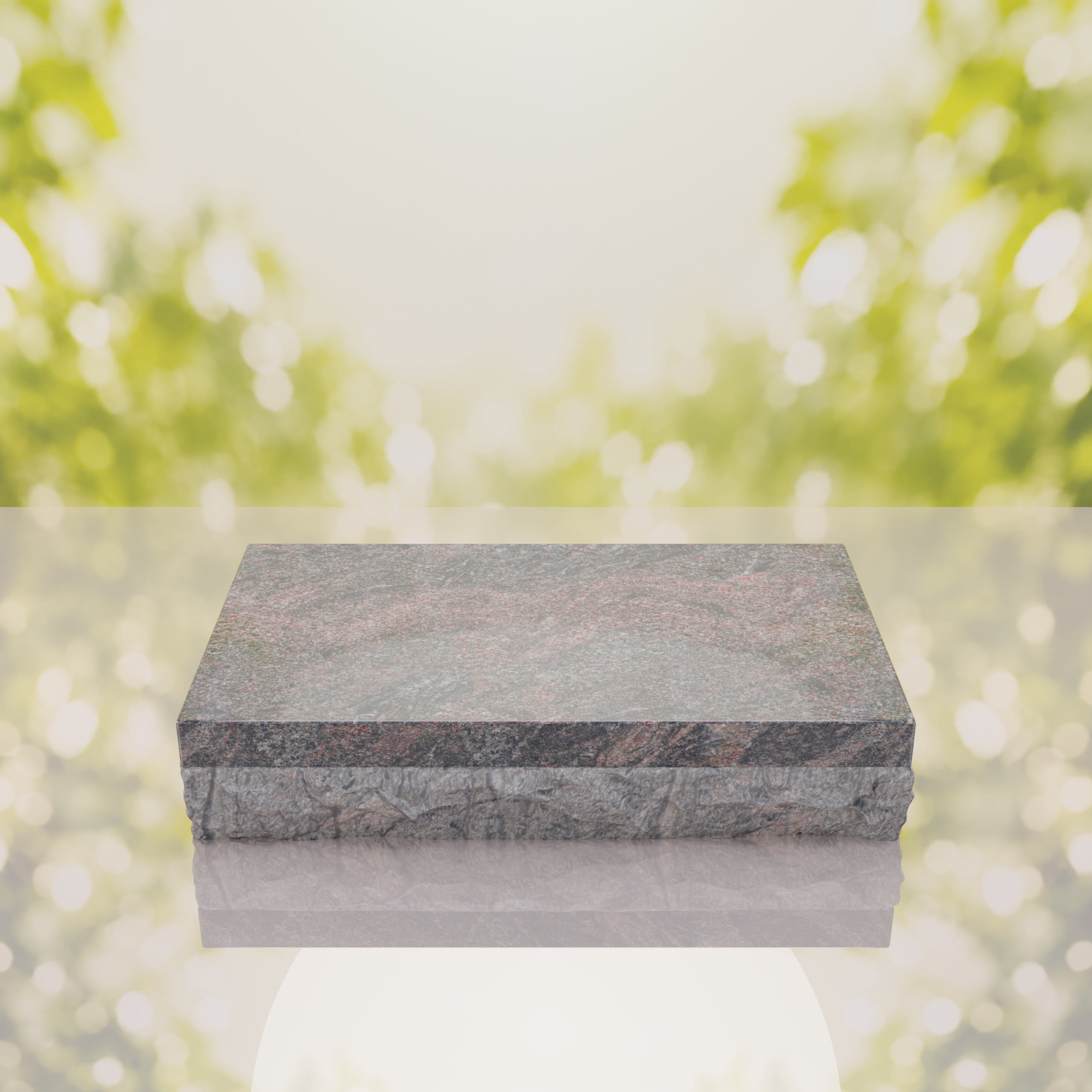 Rock Base Bevel Granite Grave Marker thumbnail 8