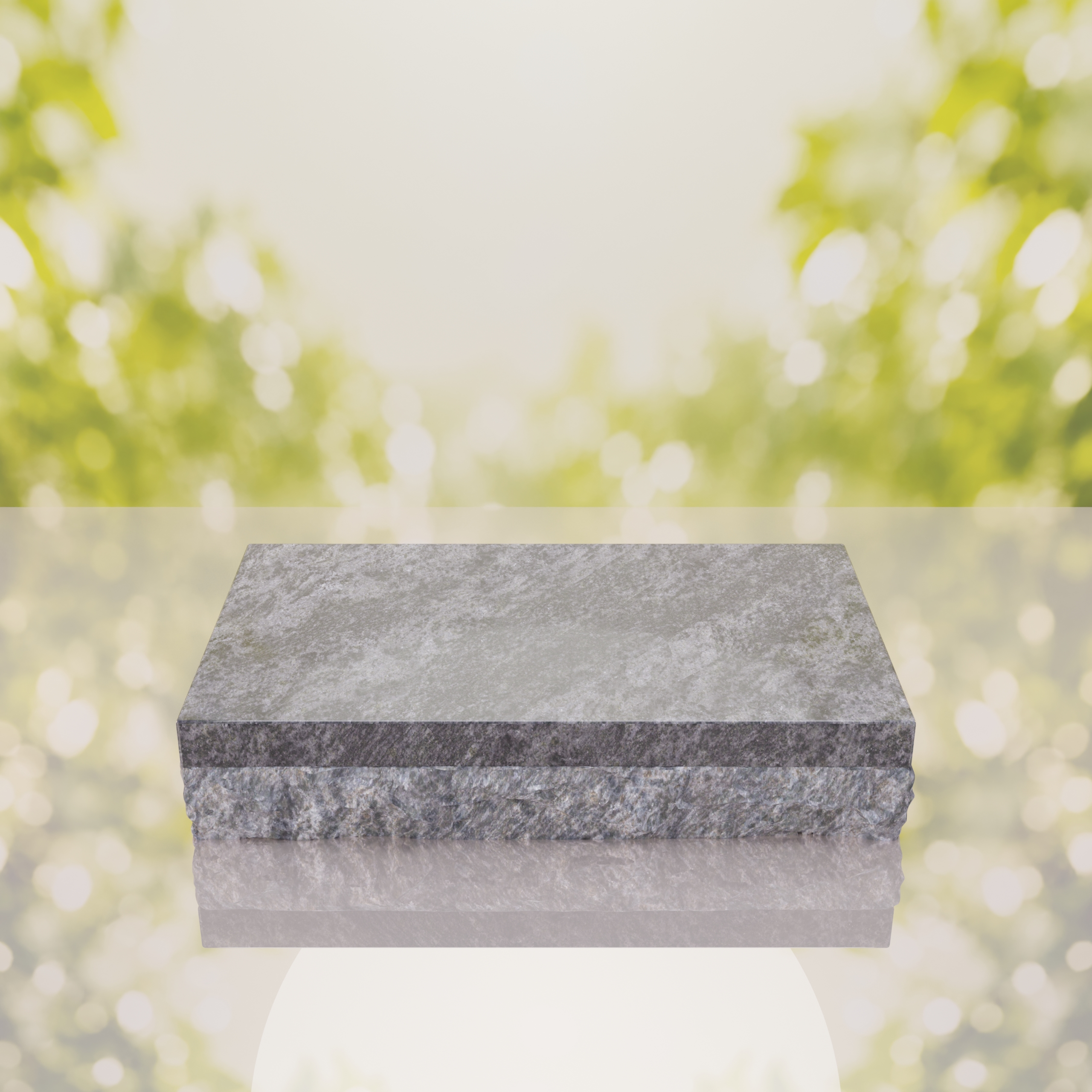 Rock Base Bevel Granite Grave Marker thumbnail 2
