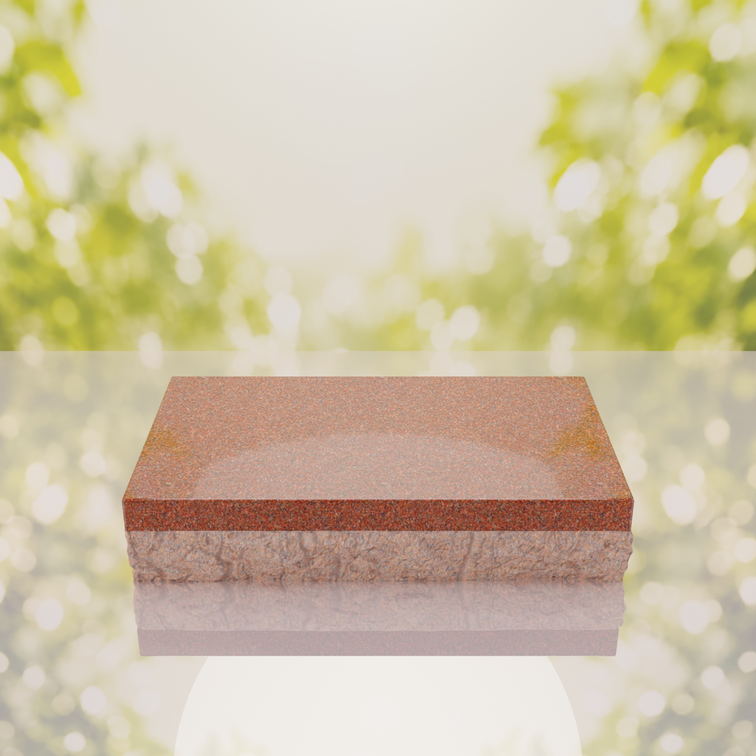Rock Base Bevel Granite Grave Marker thumbnail 4