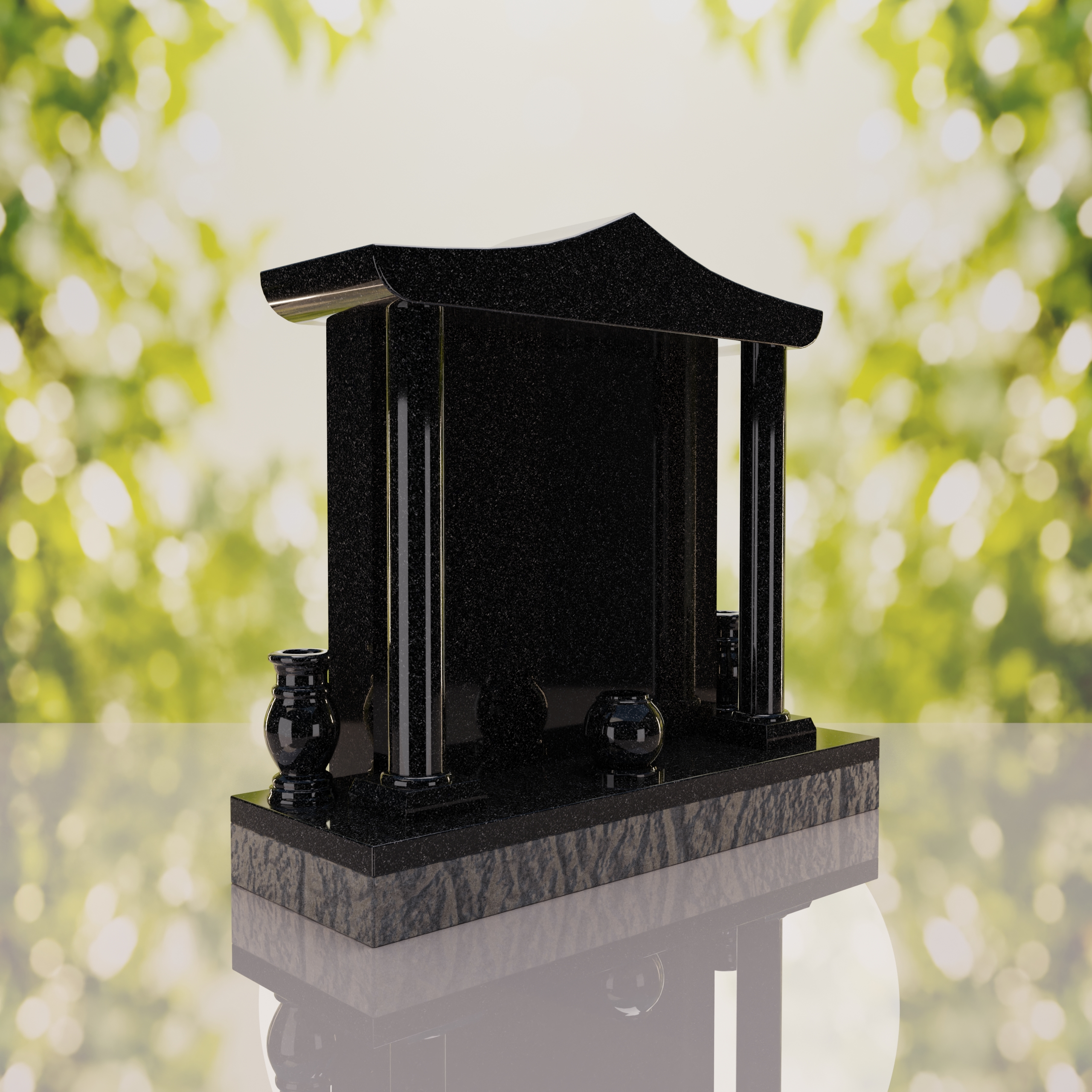 Asian Pavilion Granite Memorial thumbnail 4