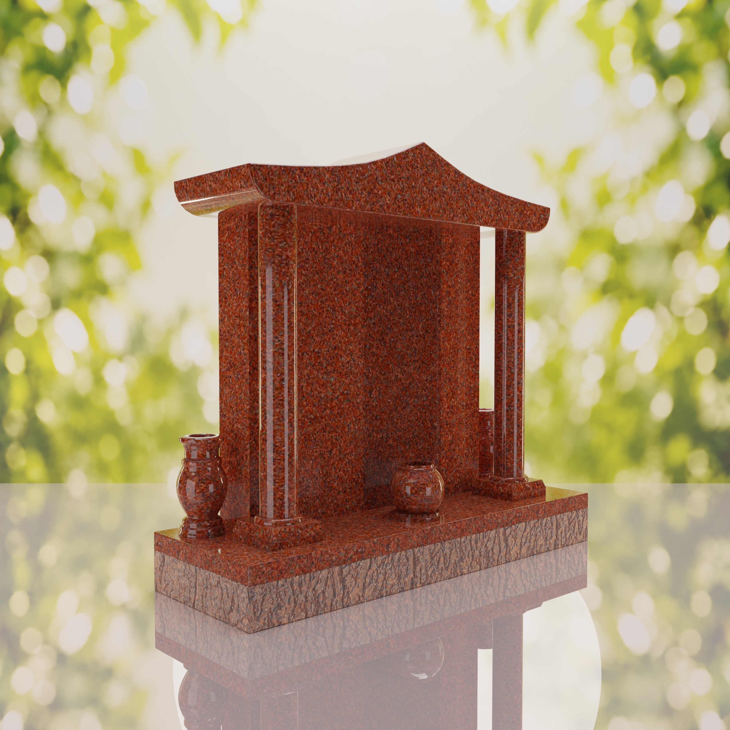 Asian Pavilion Granite Memorial