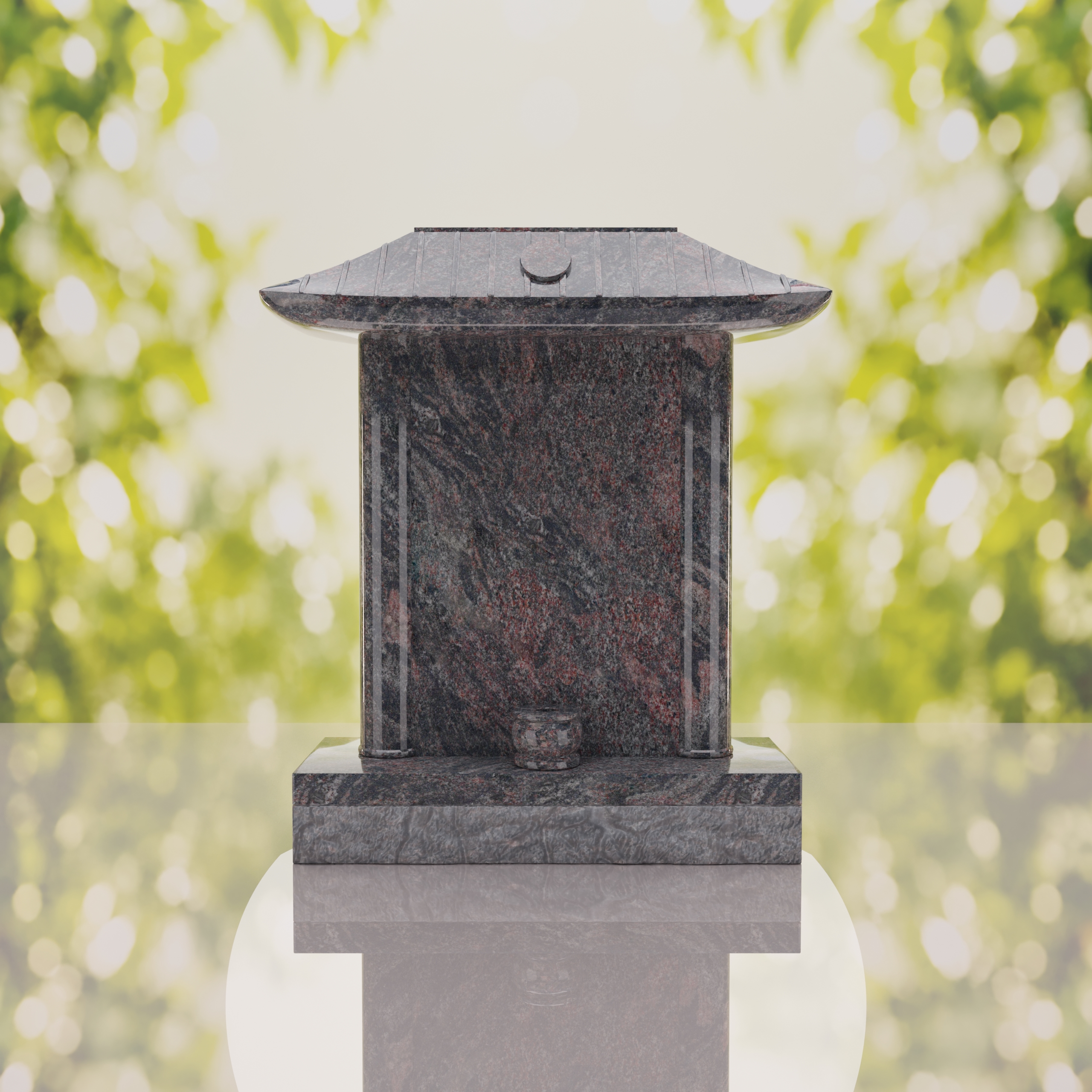 Pagoda Roof Granite Memorial thumbnail 9