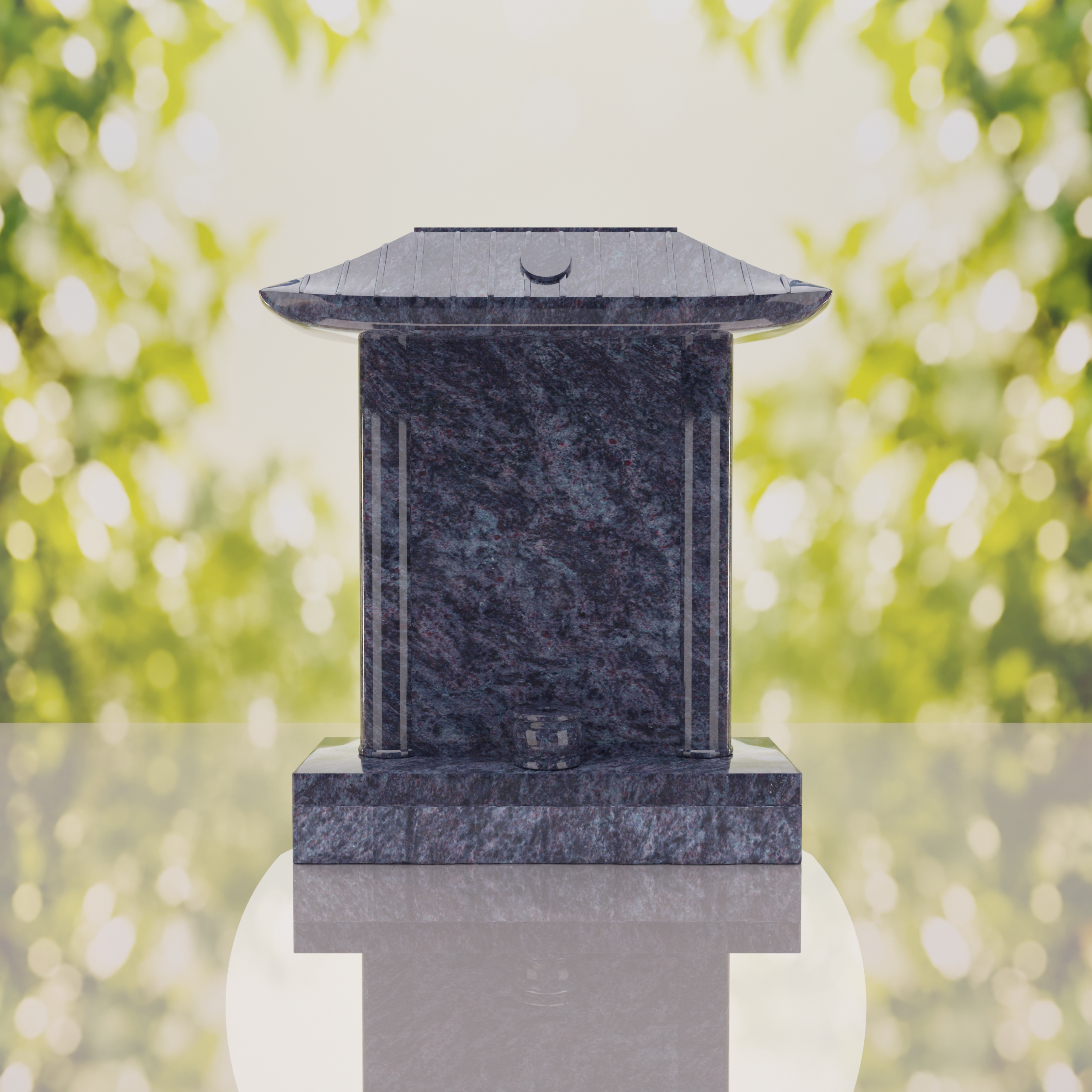 Pagoda Roof Granite Memorial thumbnail 6