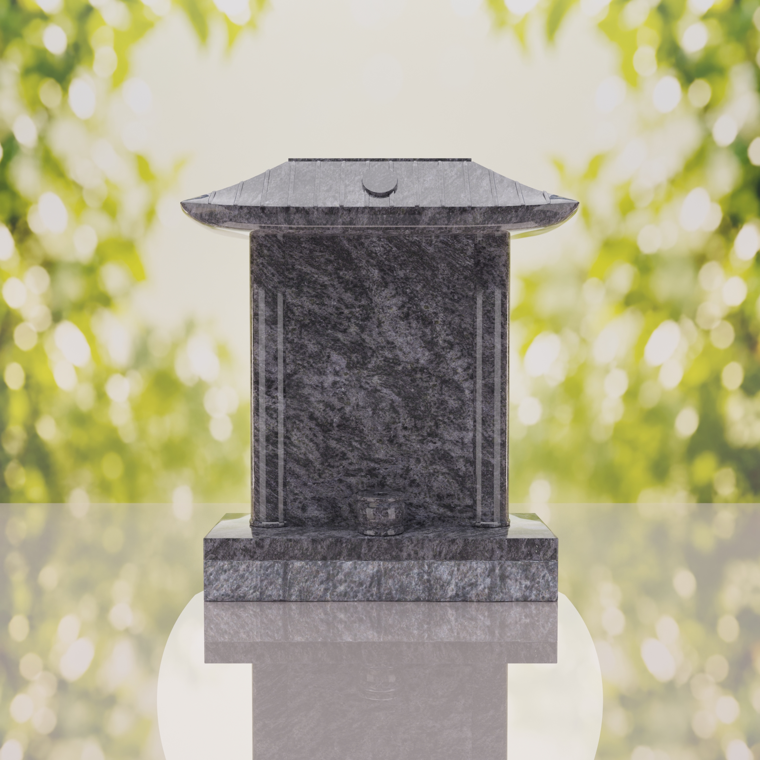 Pagoda Roof Granite Memorial thumbnail 3