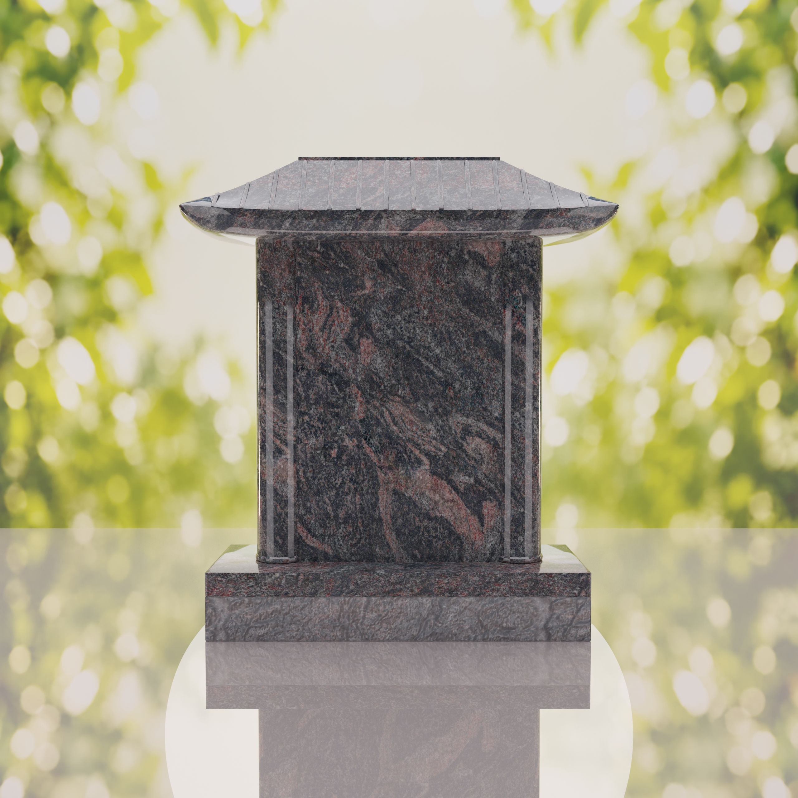 Pagoda Roof Granite Memorial thumbnail 10