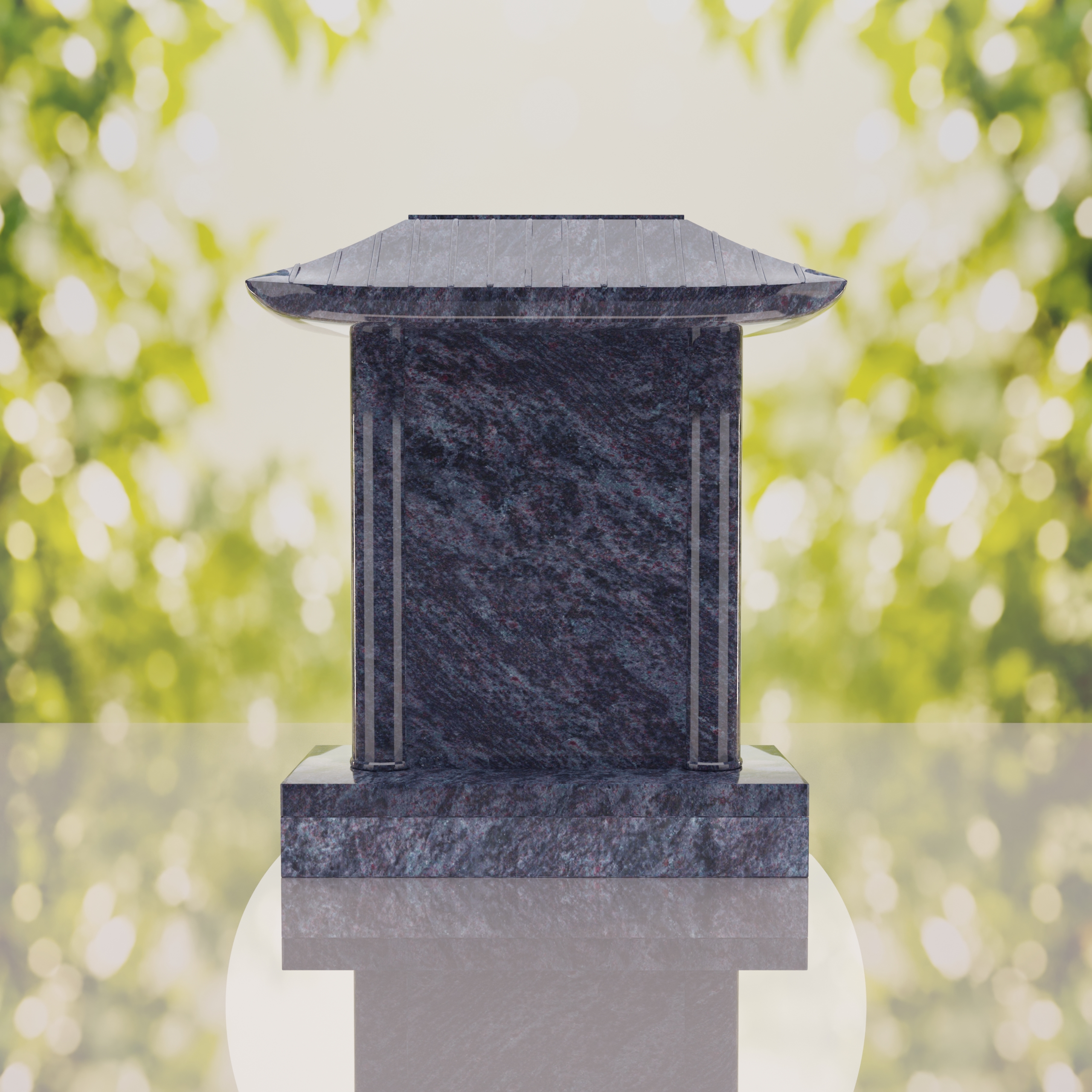 Pagoda Roof Granite Memorial thumbnail 7