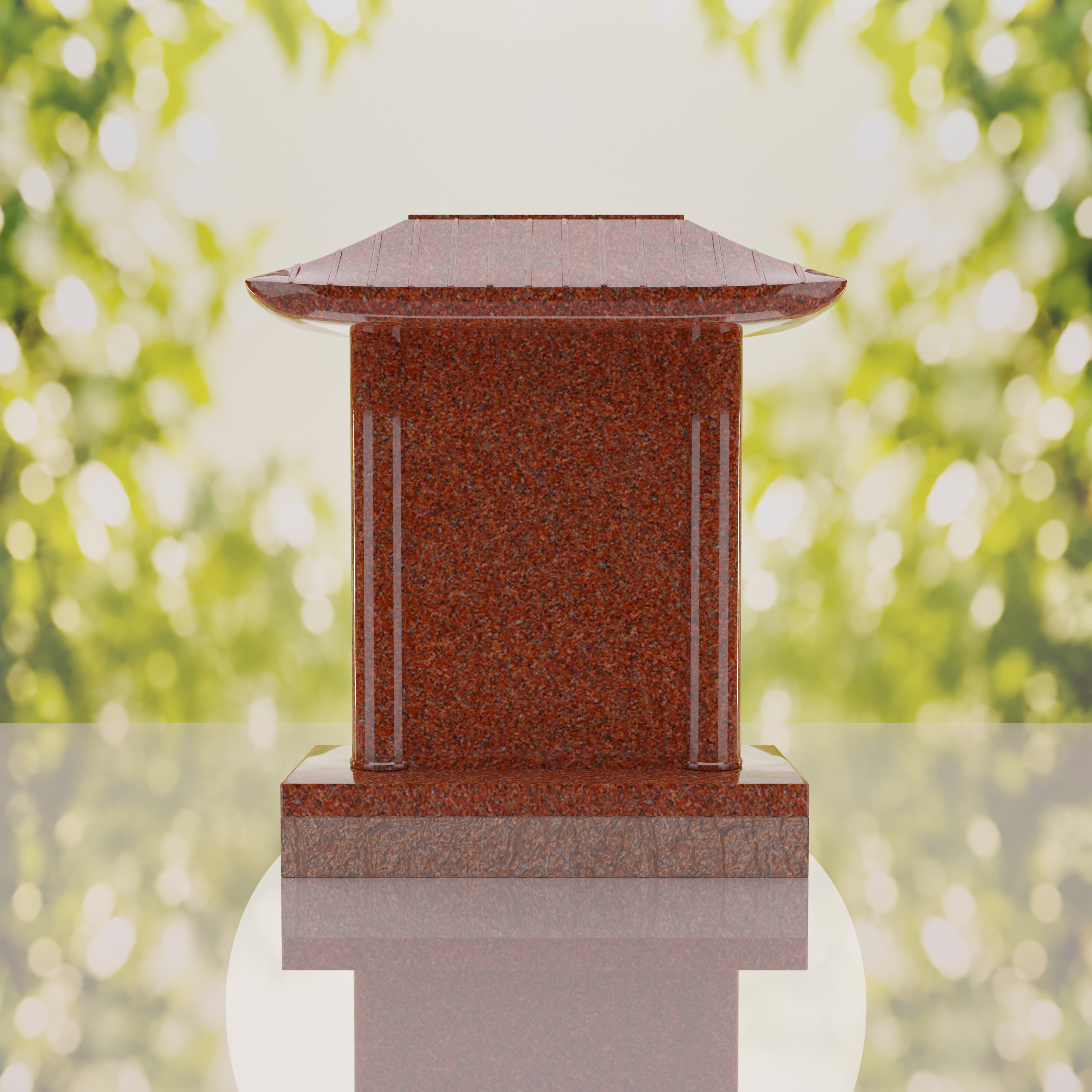 Pagoda Roof Granite Memorial thumbnail 13