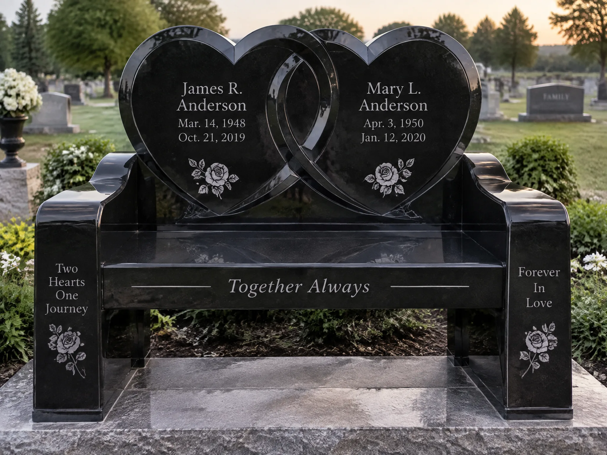 3-Person Headstone Options for Families Who Want to Rest Together